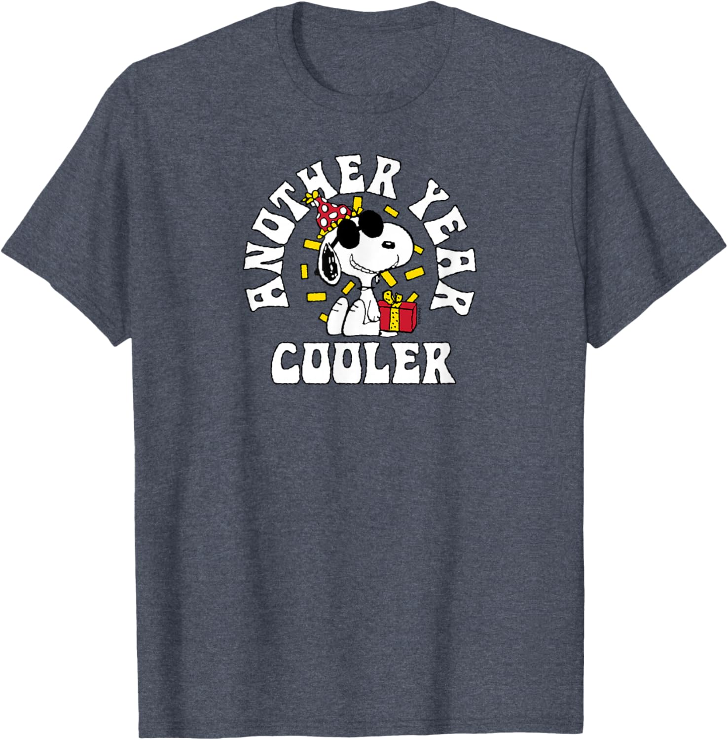 Snoopy Birthday Another Year Cooler T-Shirt for Fun Peanuts Fans - 10
