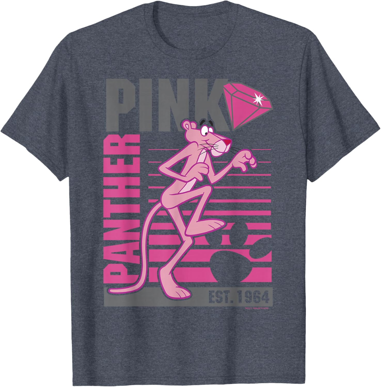 Pink Panther Lined Portrait T-Shirt Stylish Casual Wear for Everyone - 3