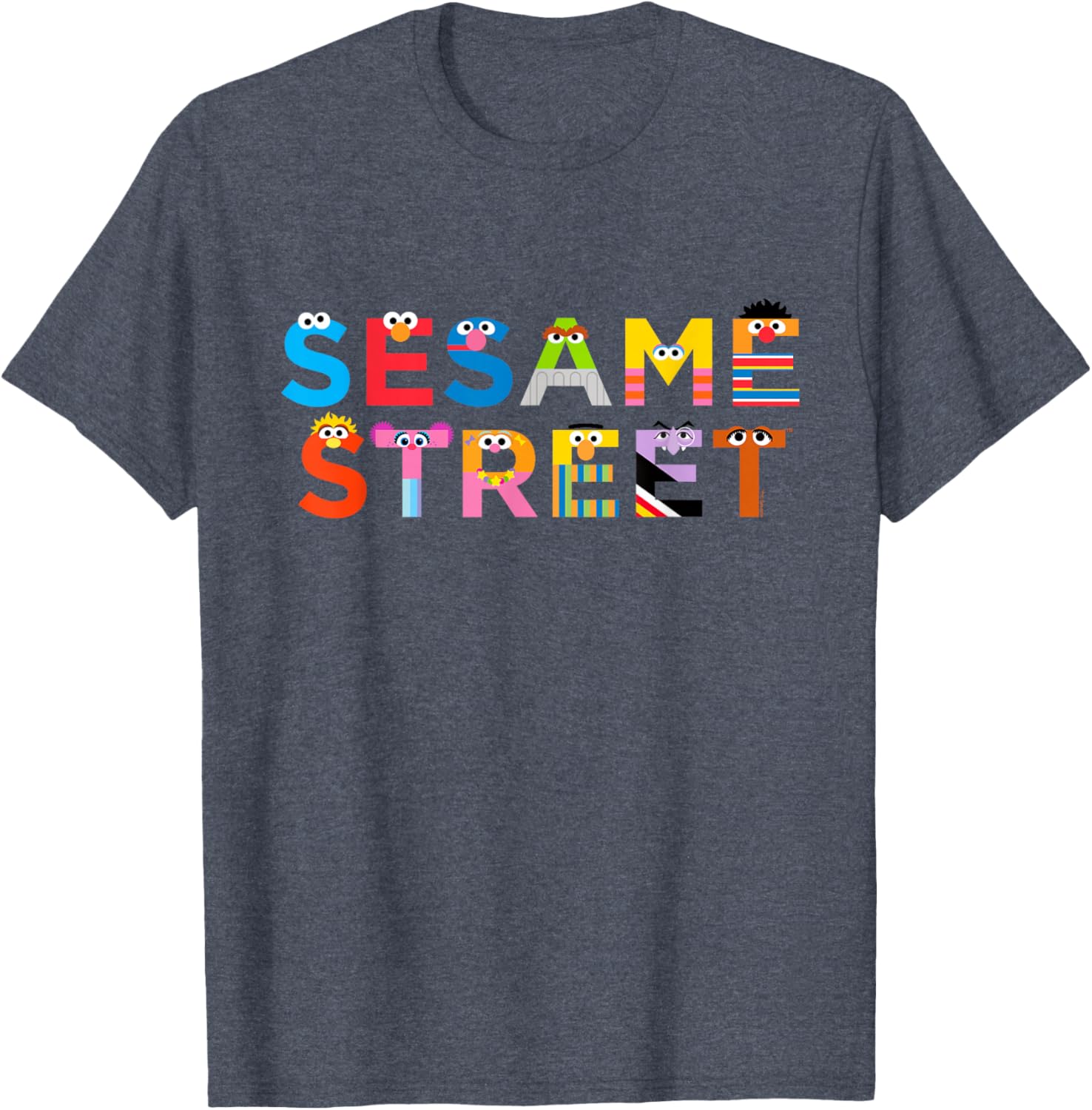 Sesame Street Monster Letters T-Shirt for Kids - Fun, Colorful Design - 5