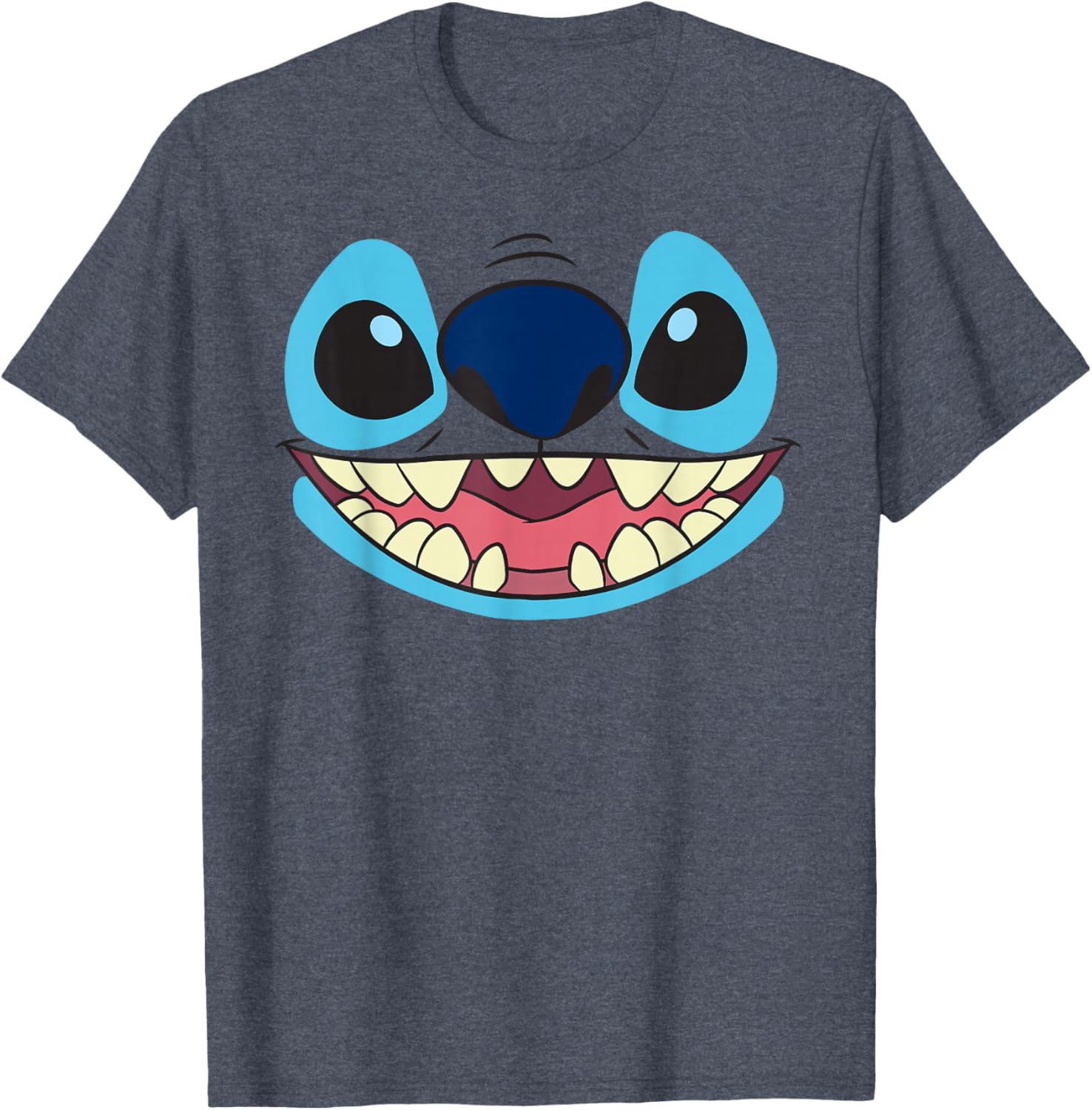 Disney Lilo and Stitch Big Face Stitch T-Shirt for Kids and Adults - 1