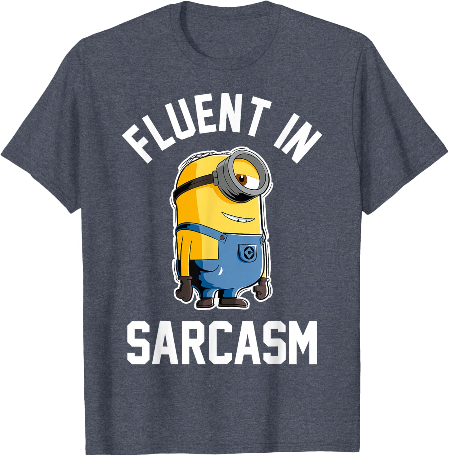Funny Despicable Me Minions Stuart Sarcasm Graphic T-Shirt for Fans - 7