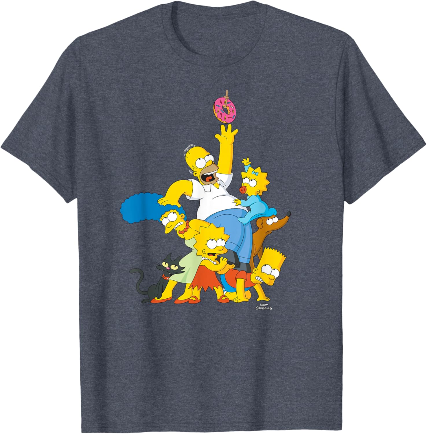 The Simpsons Family Donut Reach T-Shirt for Fun and Stylish Fans - 12
