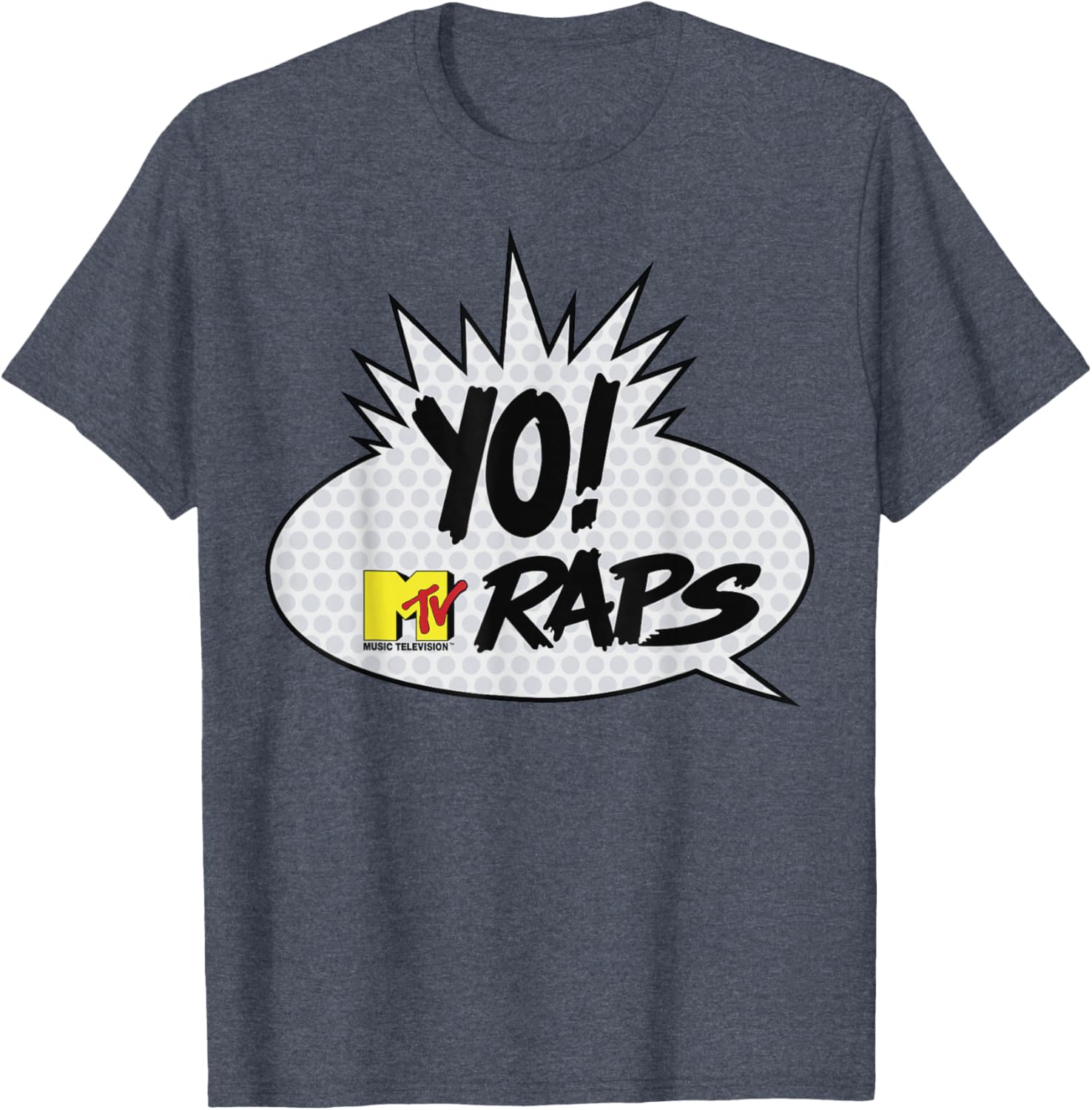MTV Yo! MTV Raps Comic Book Talk Bubble T-Shirt for Music Lovers - 6