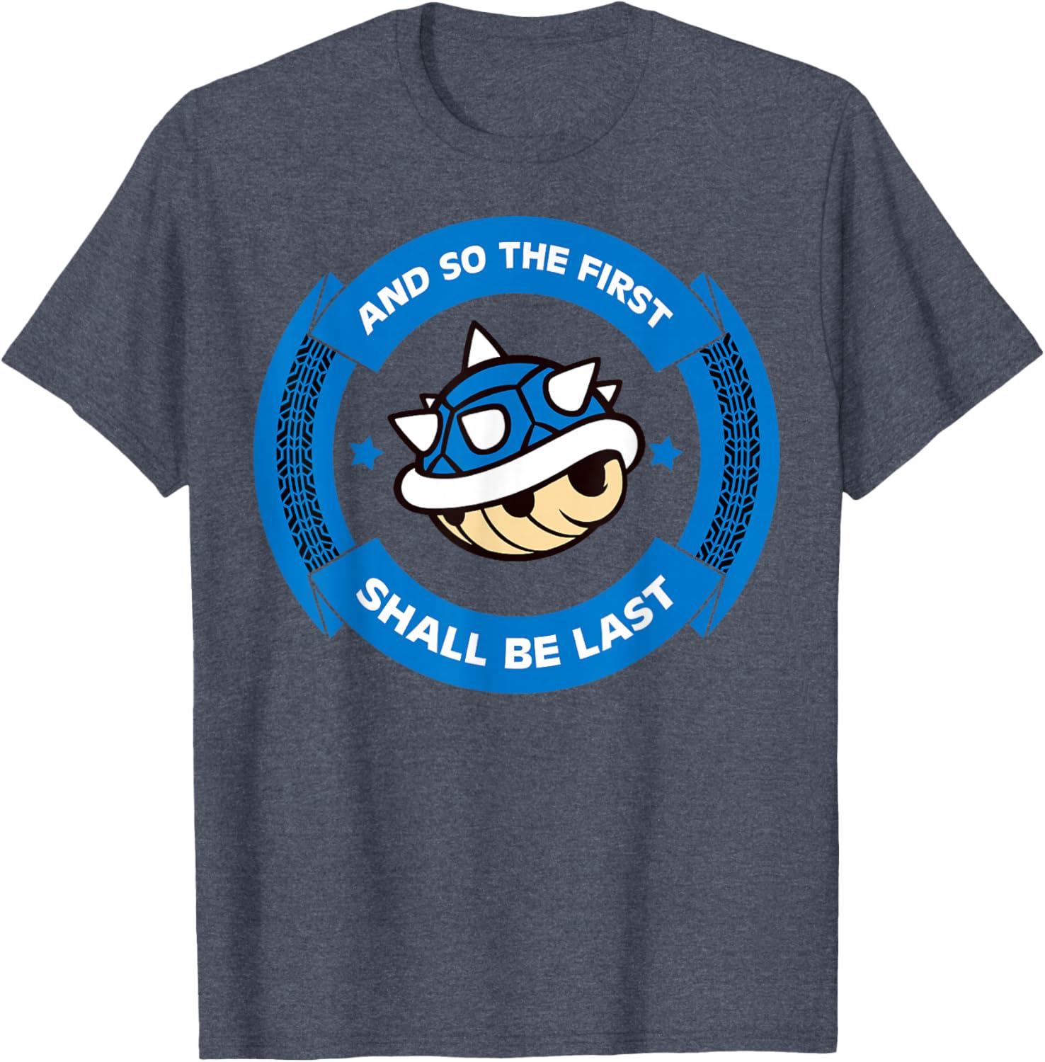 Nintendo Mario Kart Blue Shell T-Shirt Fun Circle Design for Gamers - 7