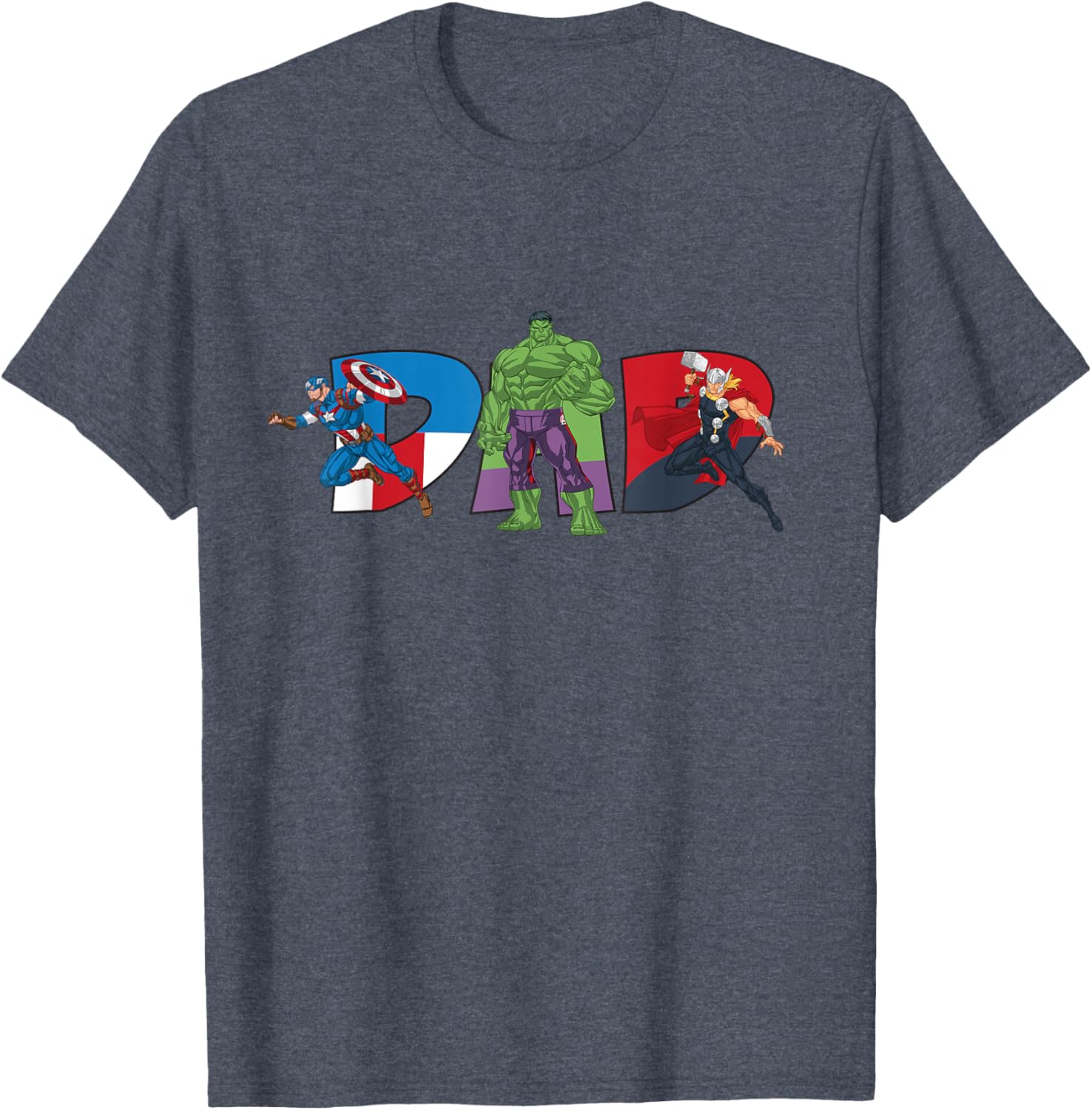 Marvel Avengers Team Dad Father's Day T-Shirt for Family Adventures - 23