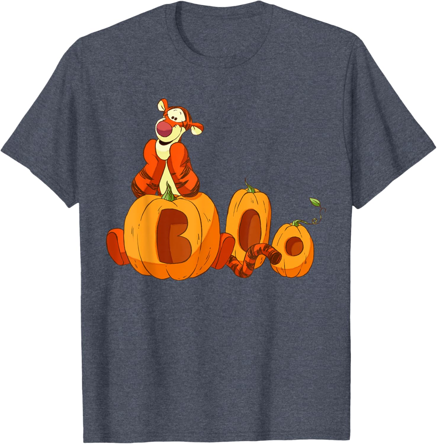 Disney Halloween Tigger Boo Pumpkin T-Shirt for Kids and Adults - 10