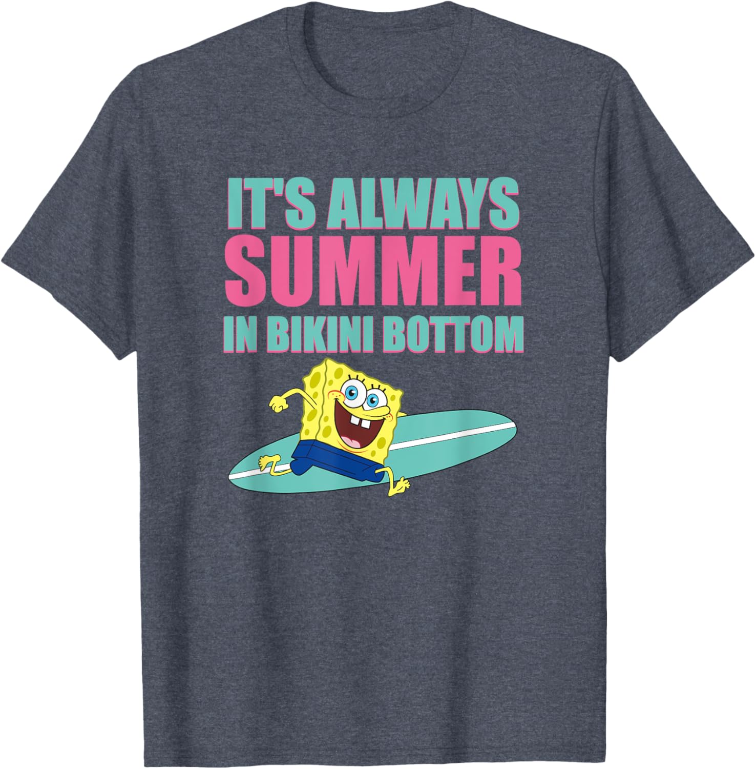Mademark x SpongeBob SquarePants Bikini Bottom Summer T-Shirt for Fun Lovers - 2