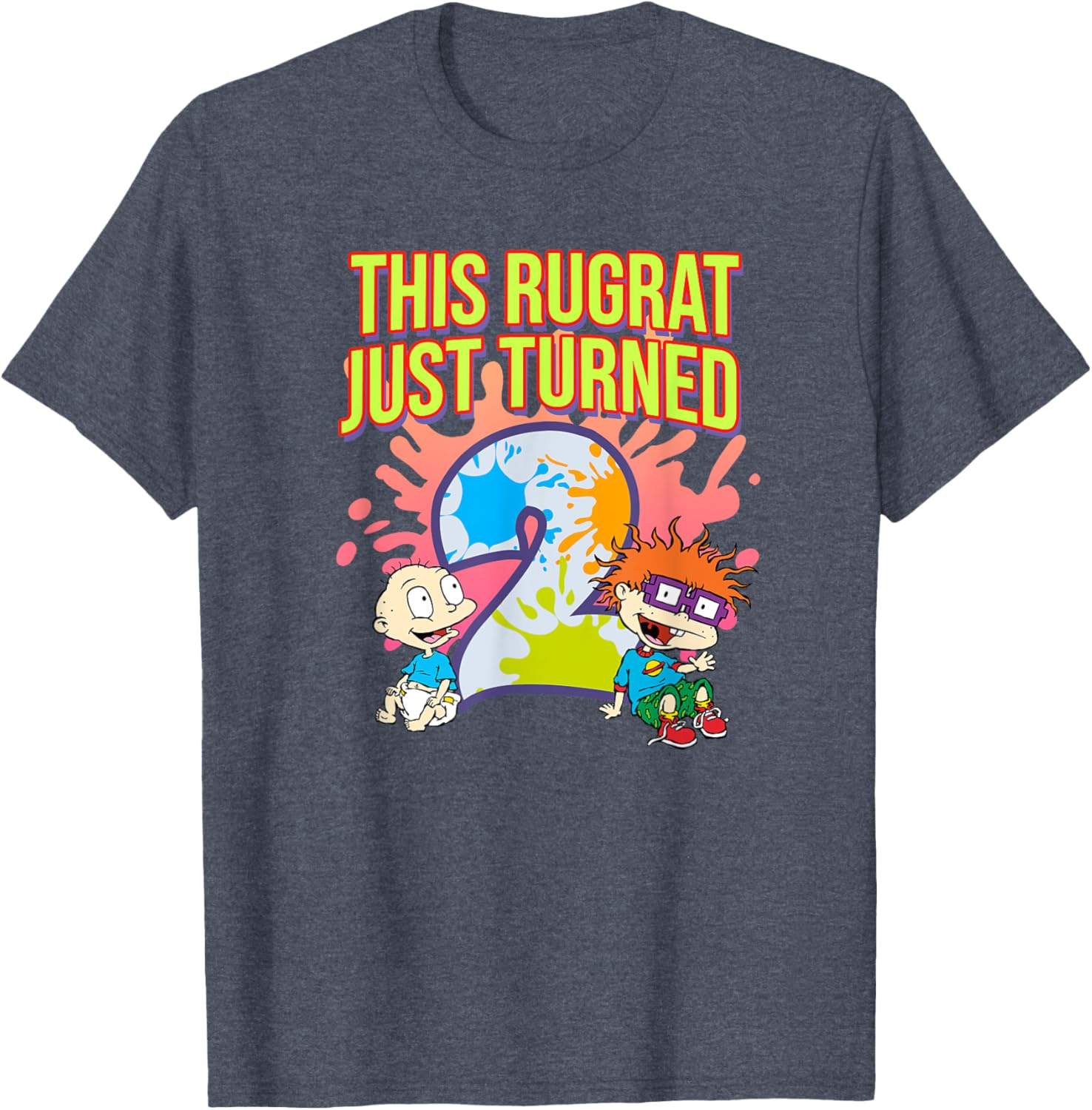 Mademark Rugrats 2nd Birthday Outfit Cute T-Shirt for Celebrating Fun - 2