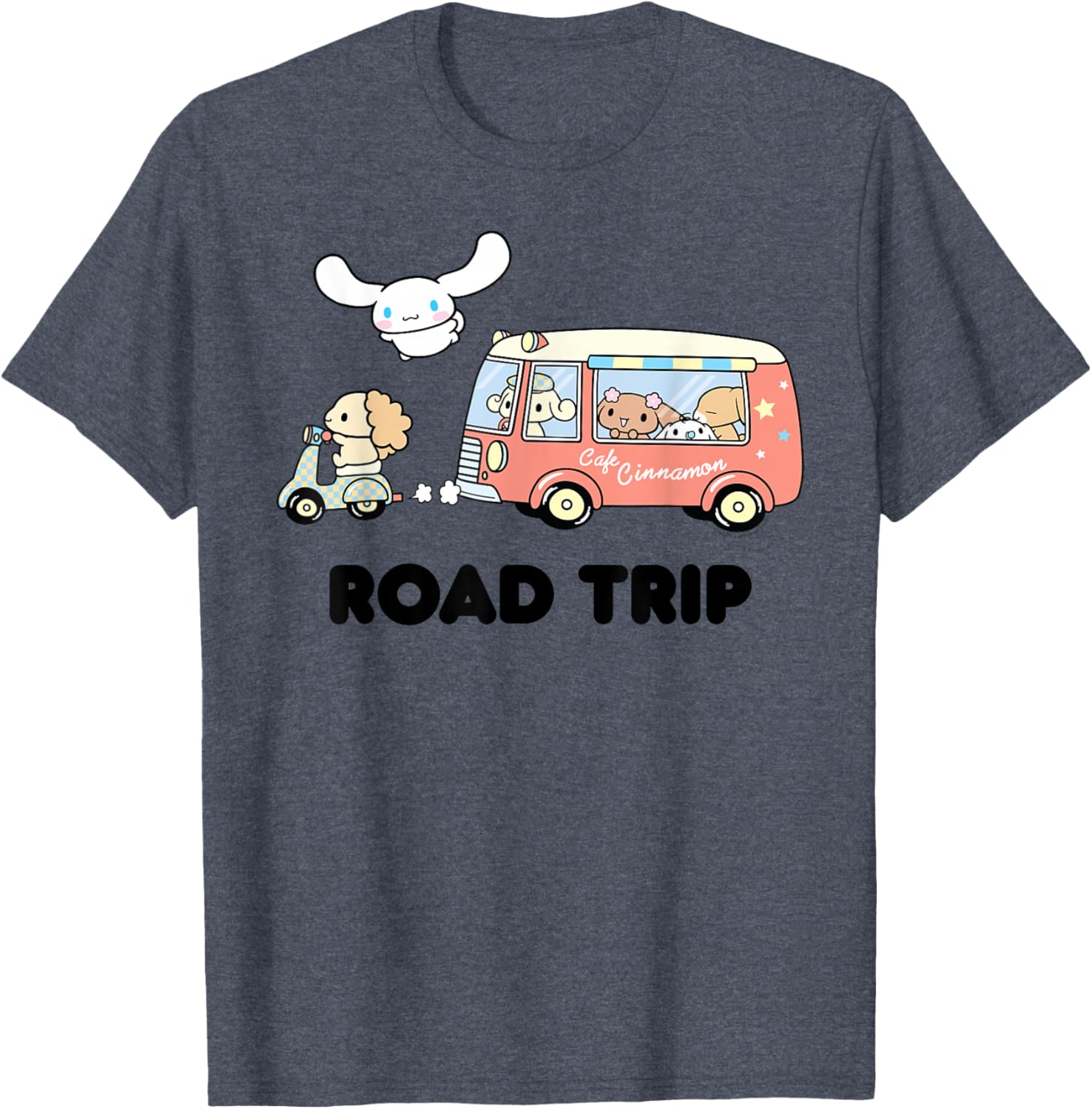 Cute Cinnamoroll Road Trip T-Shirt for Fun Adventures and Travel - 12