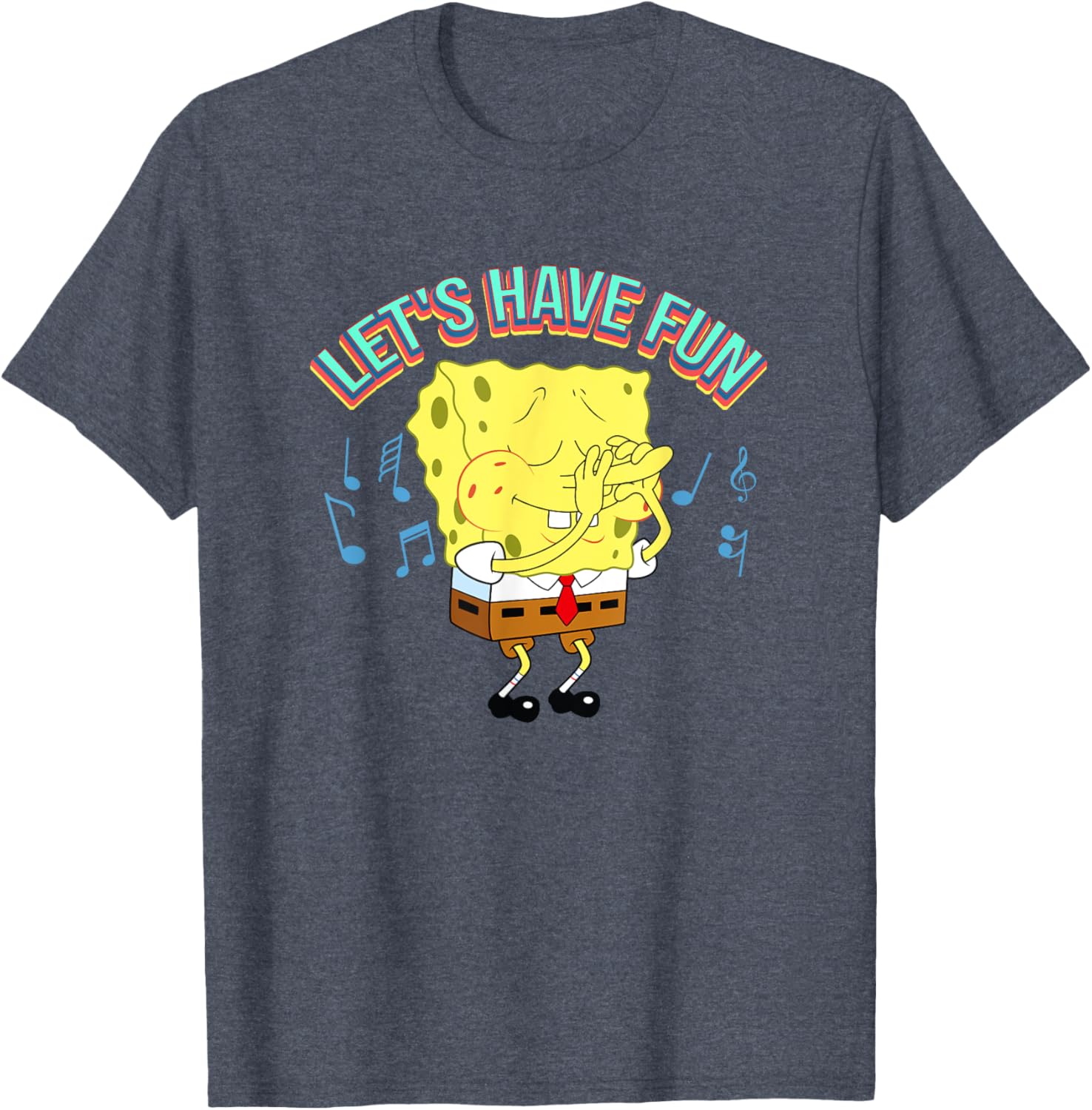 Mademark SpongeBob SquarePants Let's Have Fun T-Shirt for Kids and Adults - 3