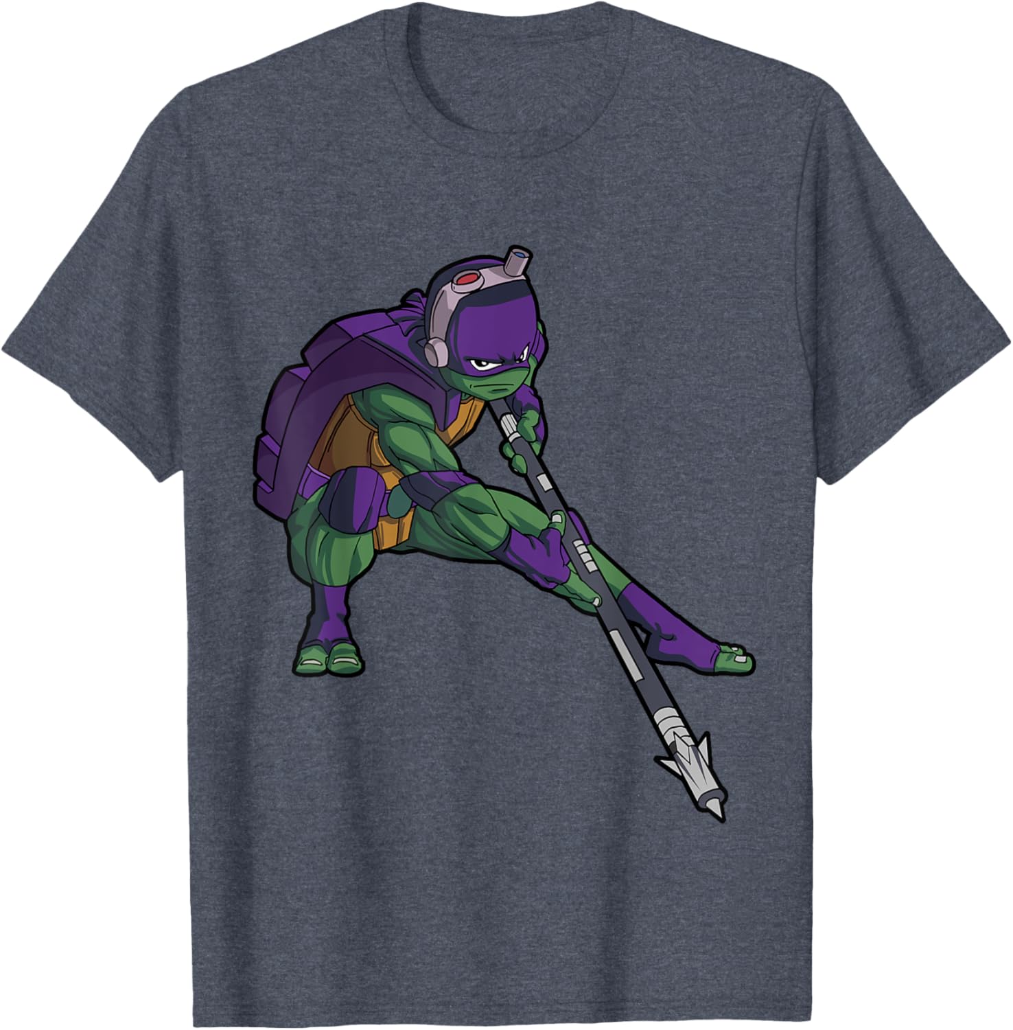 Mademark Donnie Whilwind Downward Tech-Bo Staff T-Shirt for TMNT Fans - 4