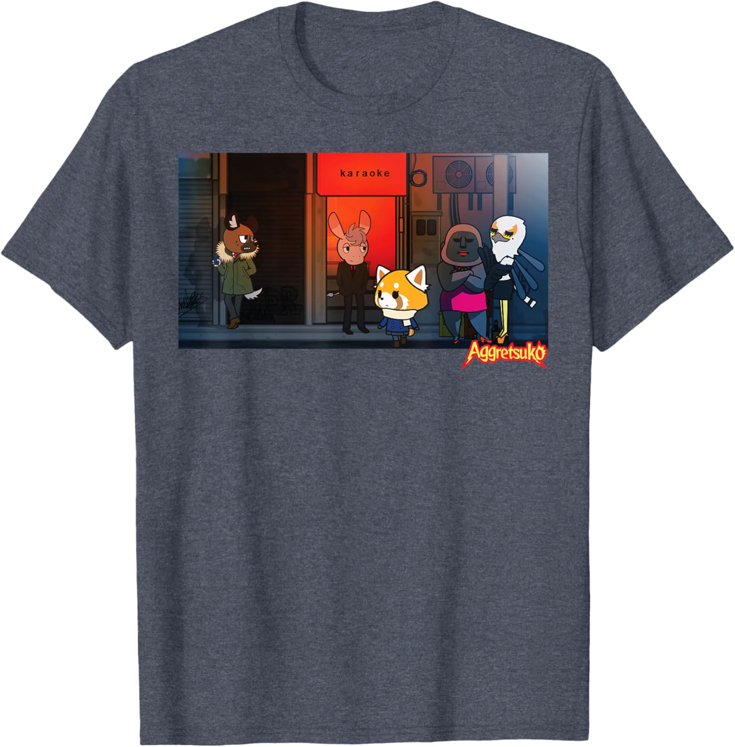 Aggretsuko Season 2 Karaoke Night T-Shirt for Fun Fashion Lovers - 16