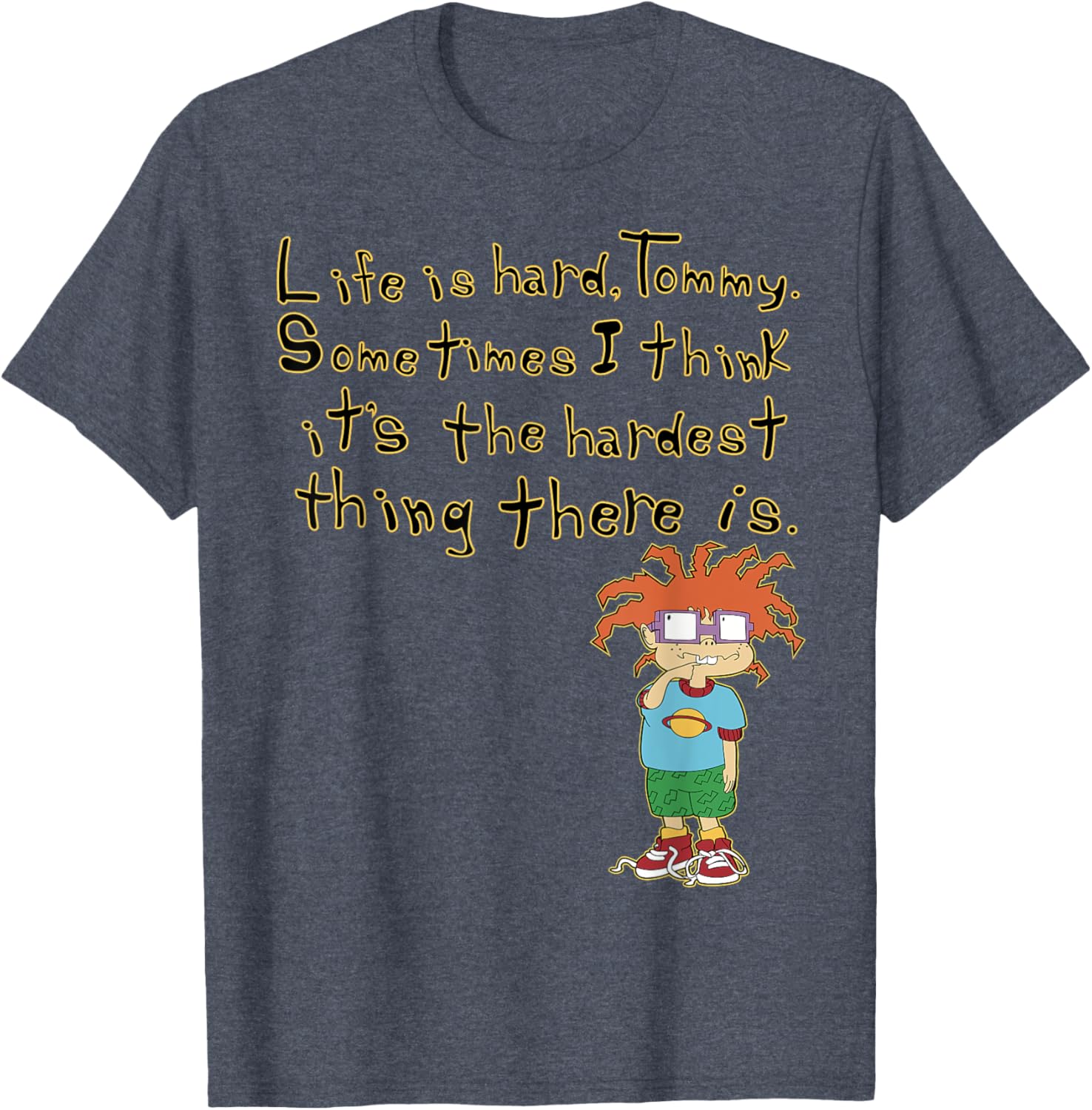Mademark x Rugrats Chuckie Life is Hard Tommy Graphic T-Shirt - 11