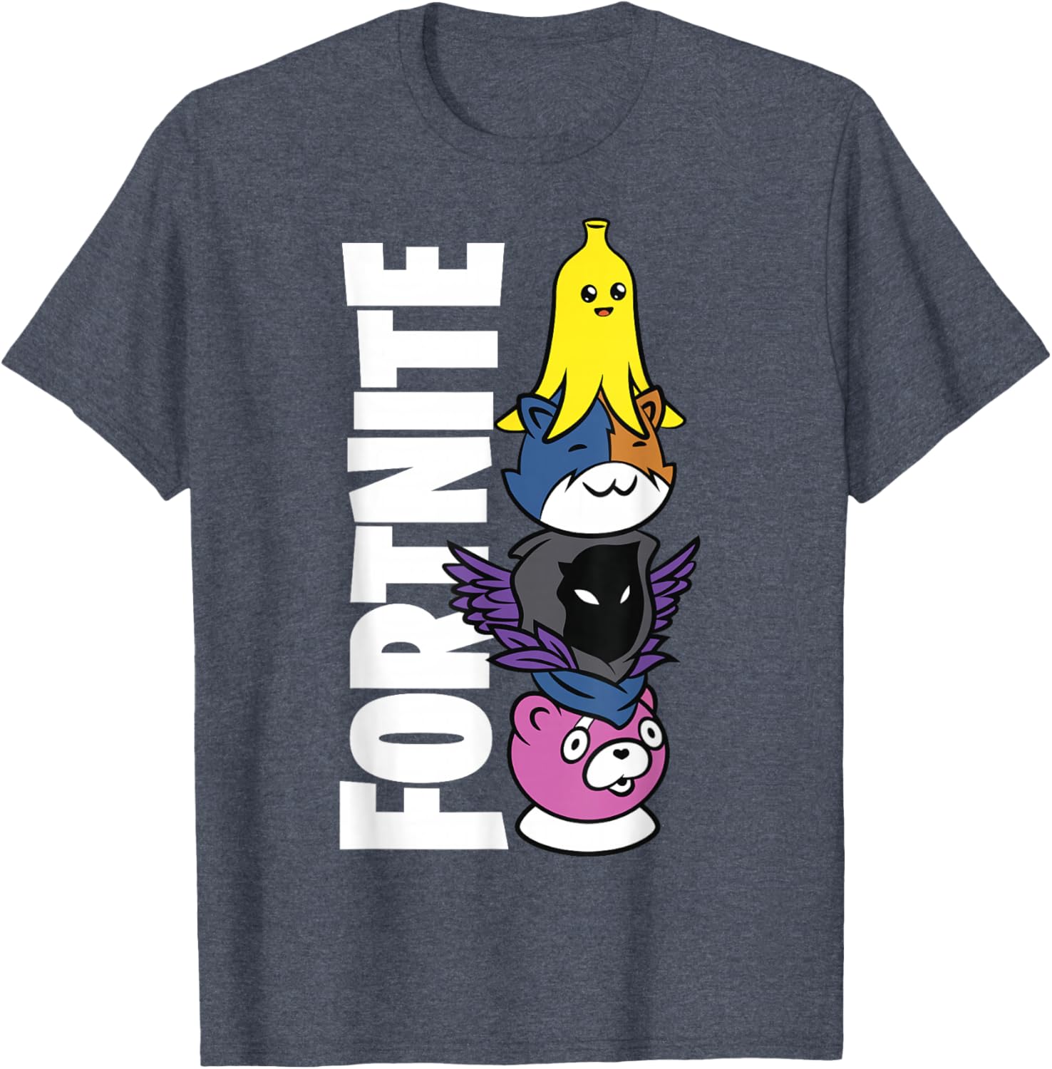 Fortnite Black Classic Fit Crew Neck T-Shirt for Adults - Stylish Comfort - 6