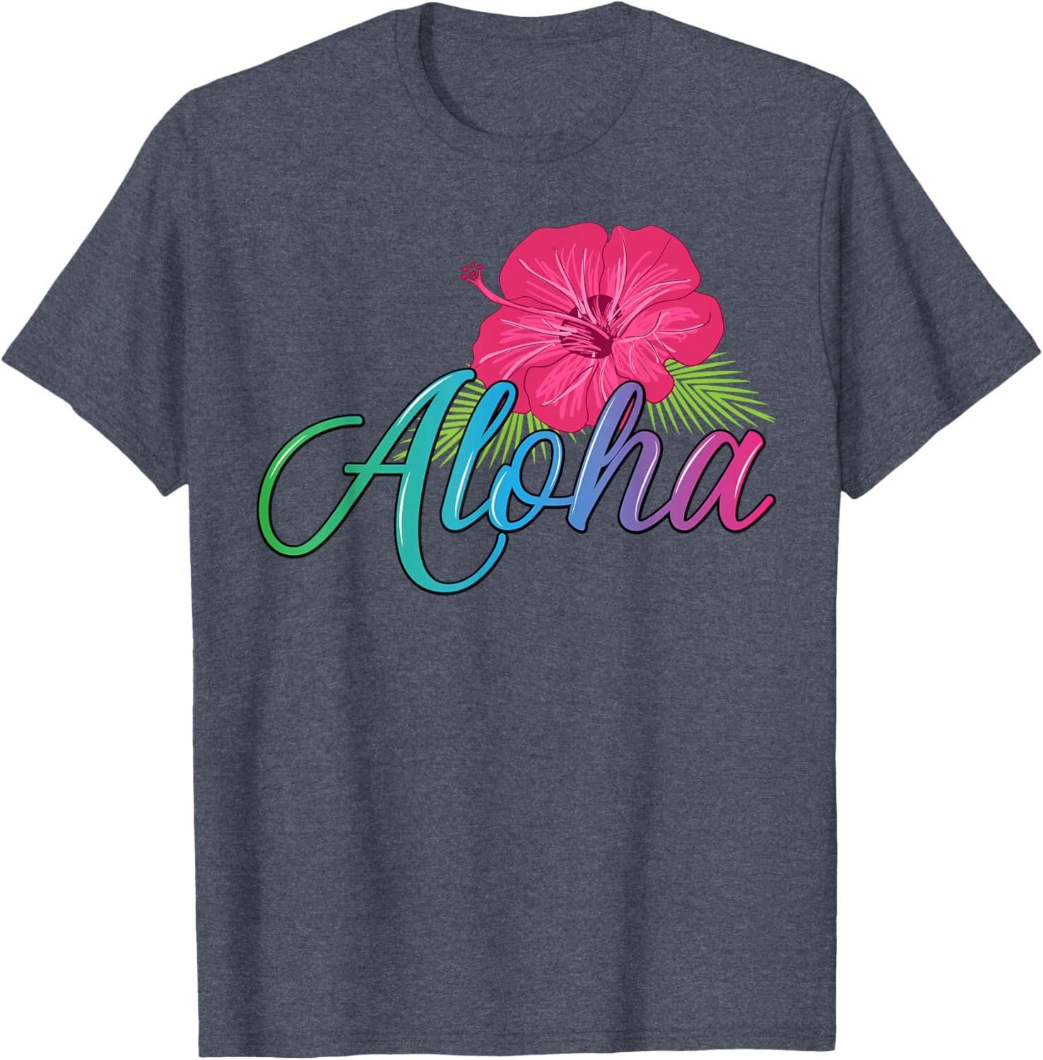 Aloha Hawaii T-Shirt with Aloha Flower Spirit - Casual Island Style - 3