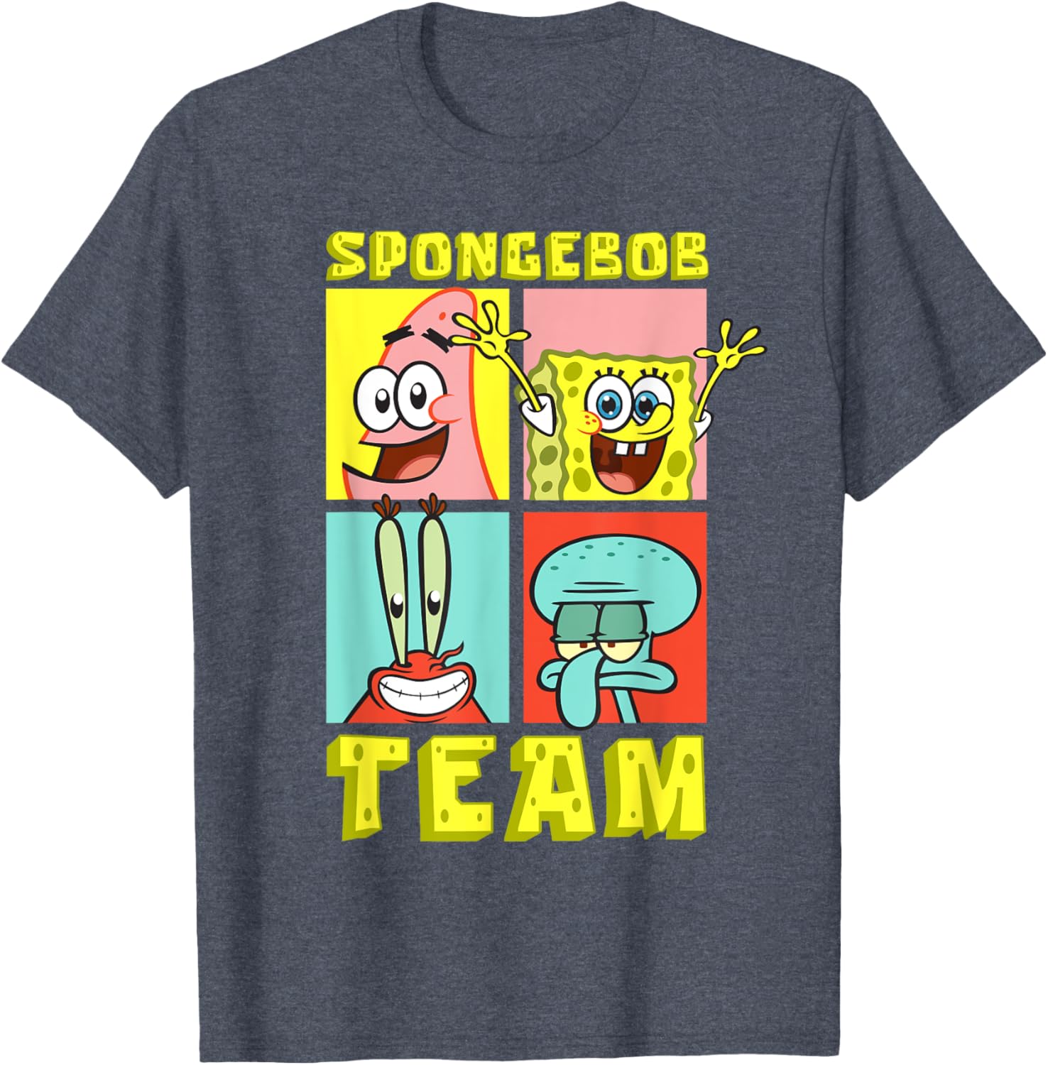 Mademark SpongeBob SquarePants Birthday T-Shirt with Team SpongeBob Design - 19