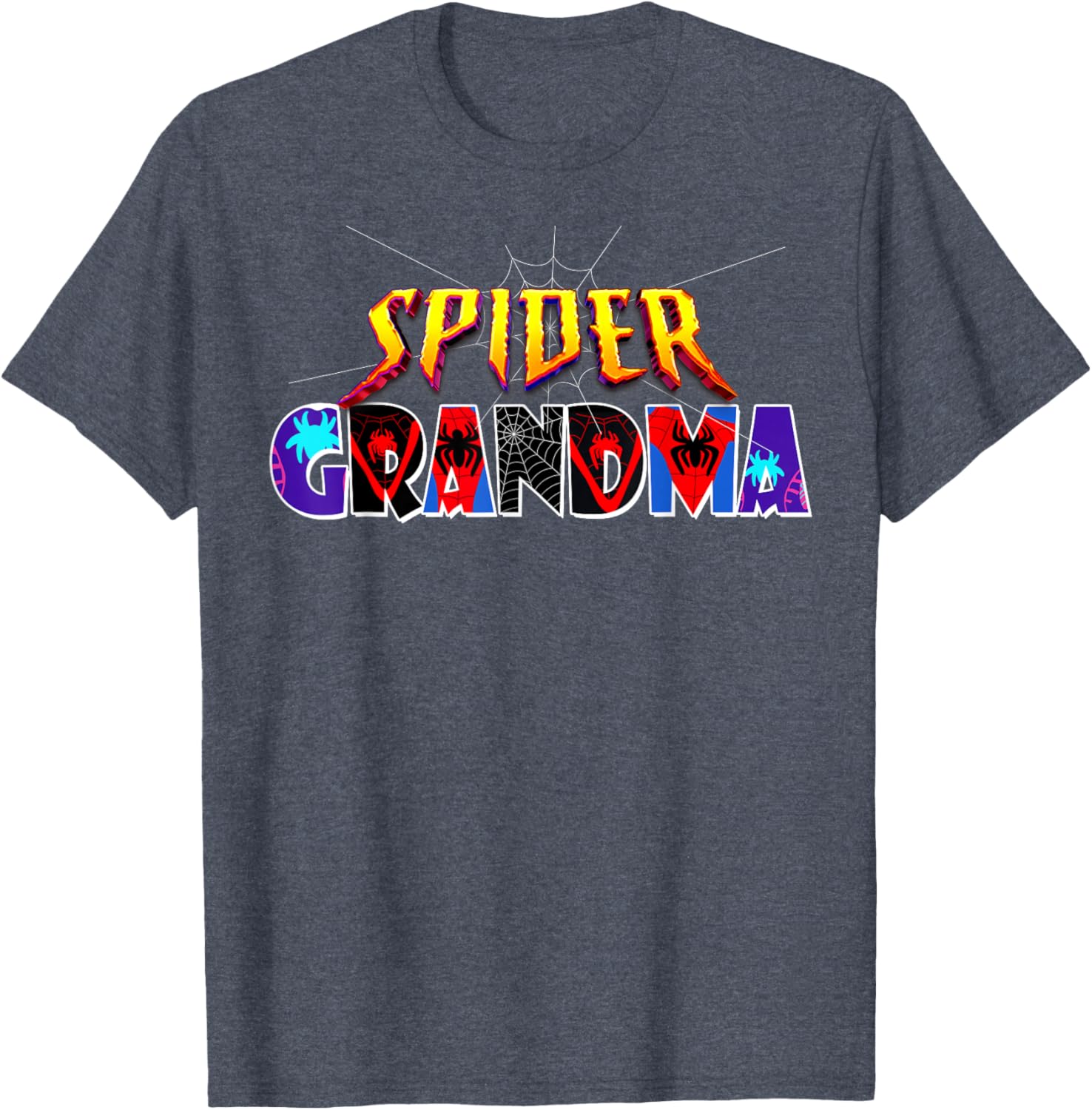Cute Spider Grandma Shirt for Birthday Mothers Day and Halloween Fun - 17