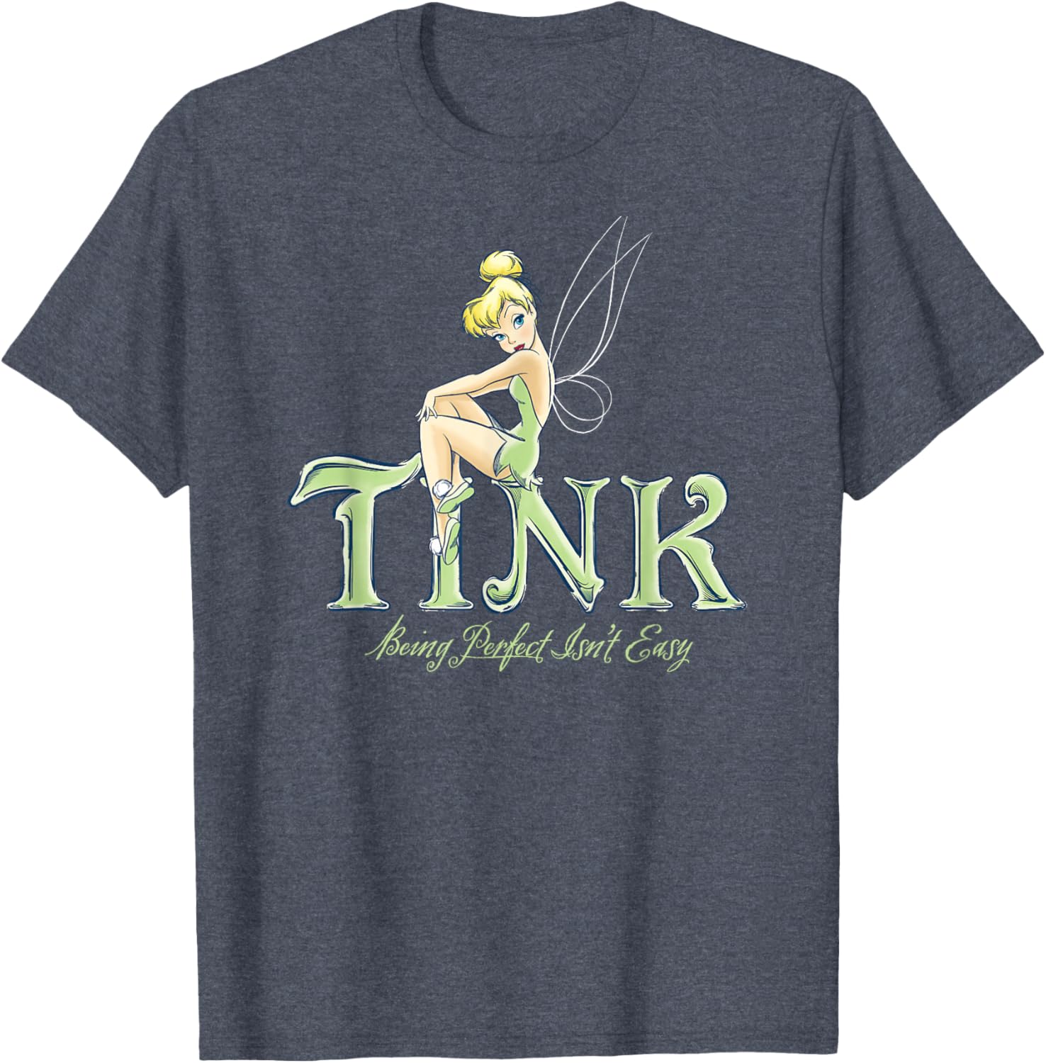 Disney Tinker Bell Perfect Isn't Easy T-Shirt - Cute Peter Pan Apparel - 7