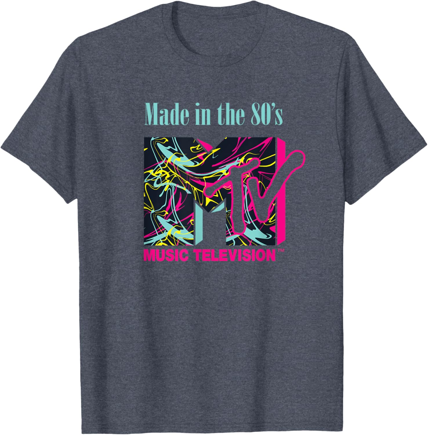Mademark x MTV Funky New Wave Lines Logo T-Shirt for Trendy Style - 13