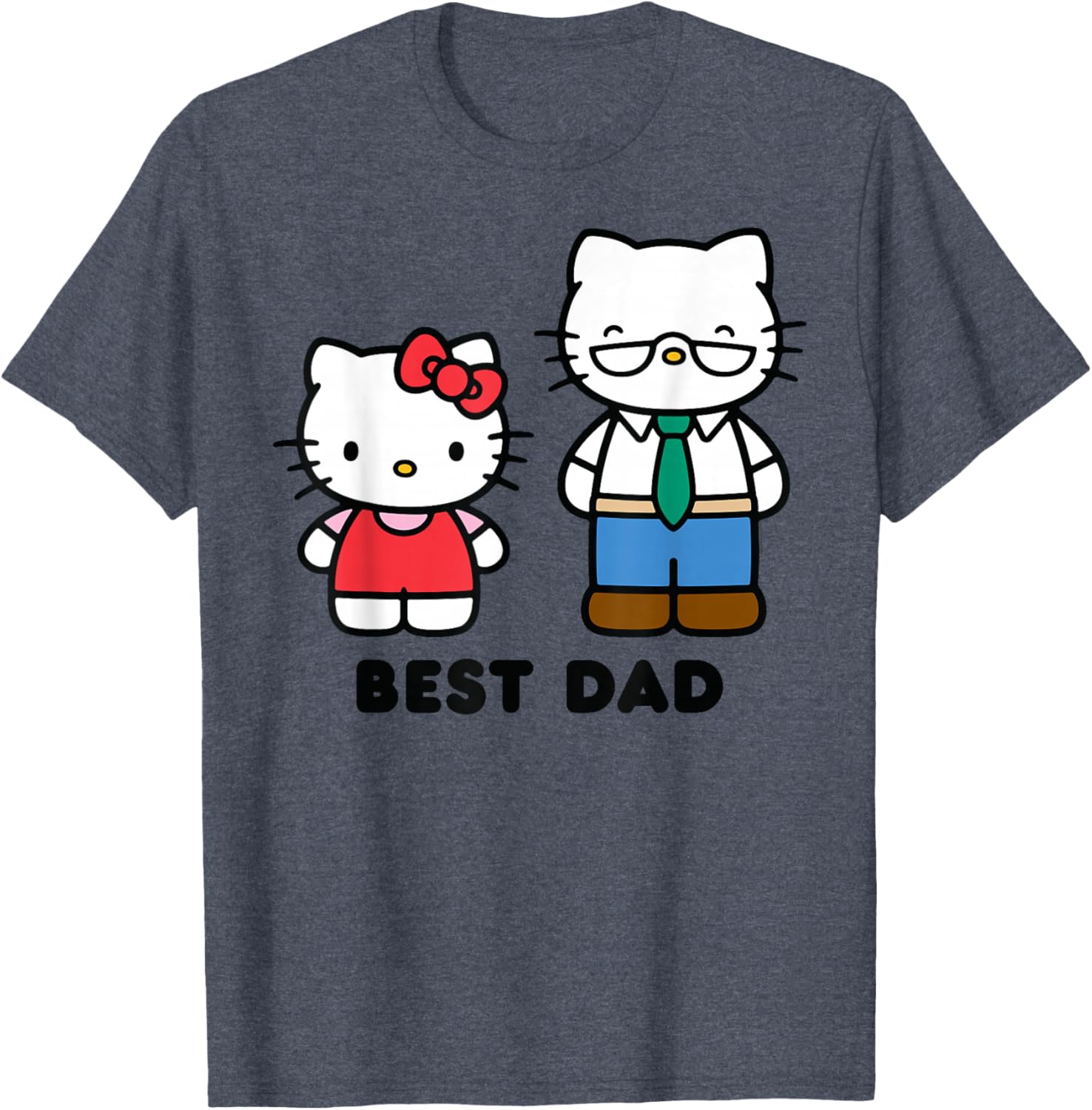 Hello Kitty Best Dad Father's Day T-Shirt for Fun and Stylish Dads - 15