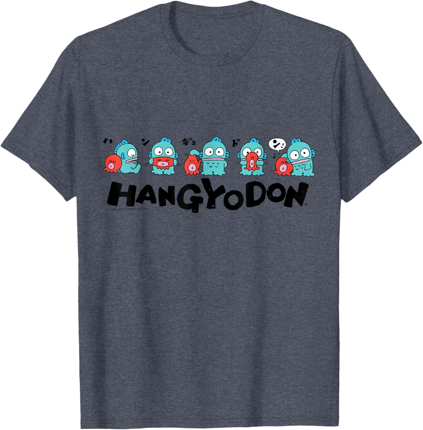 Sanrio Hangyodon and Friends T-Shirt Cute Graphic Tee for Fans - 4