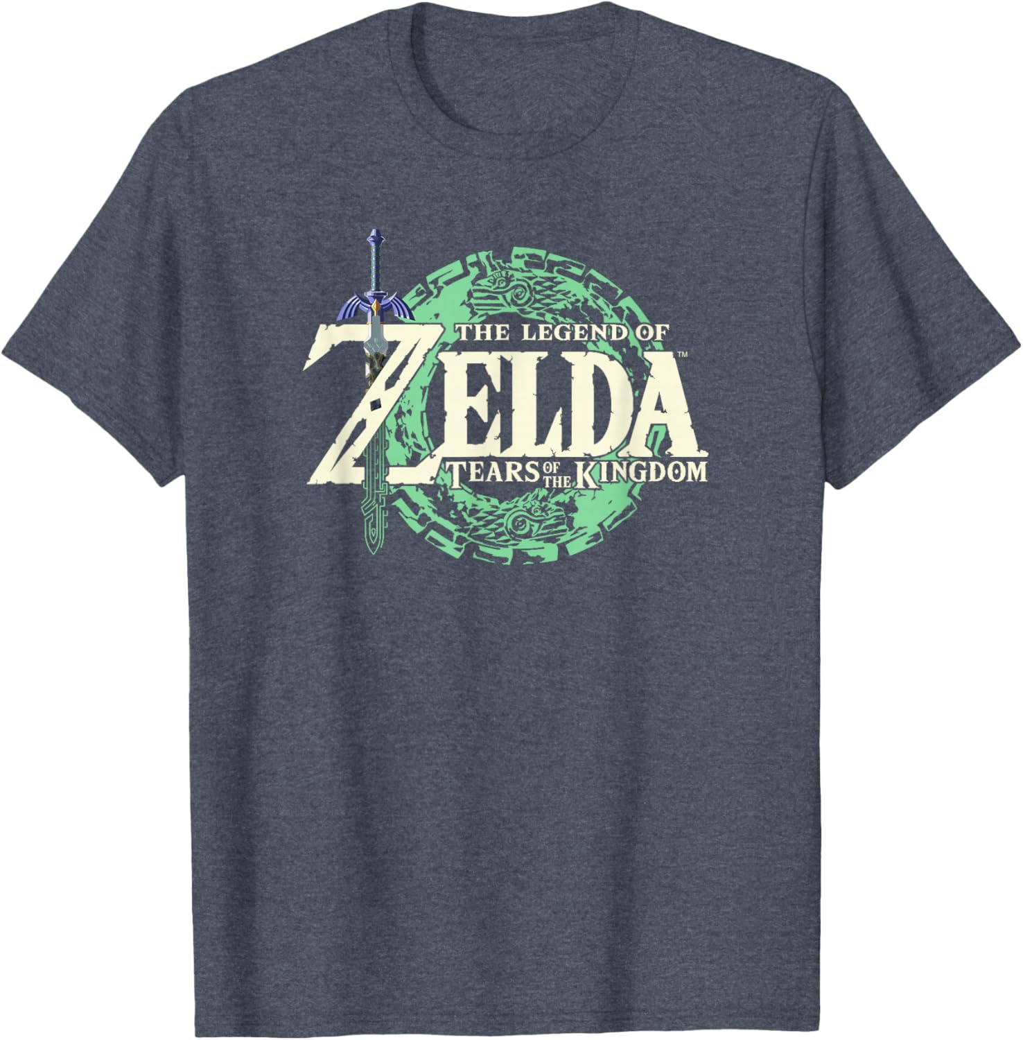 Legend of Zelda Tears of the Kingdom Official Logo Black T-Shirt Small - 1