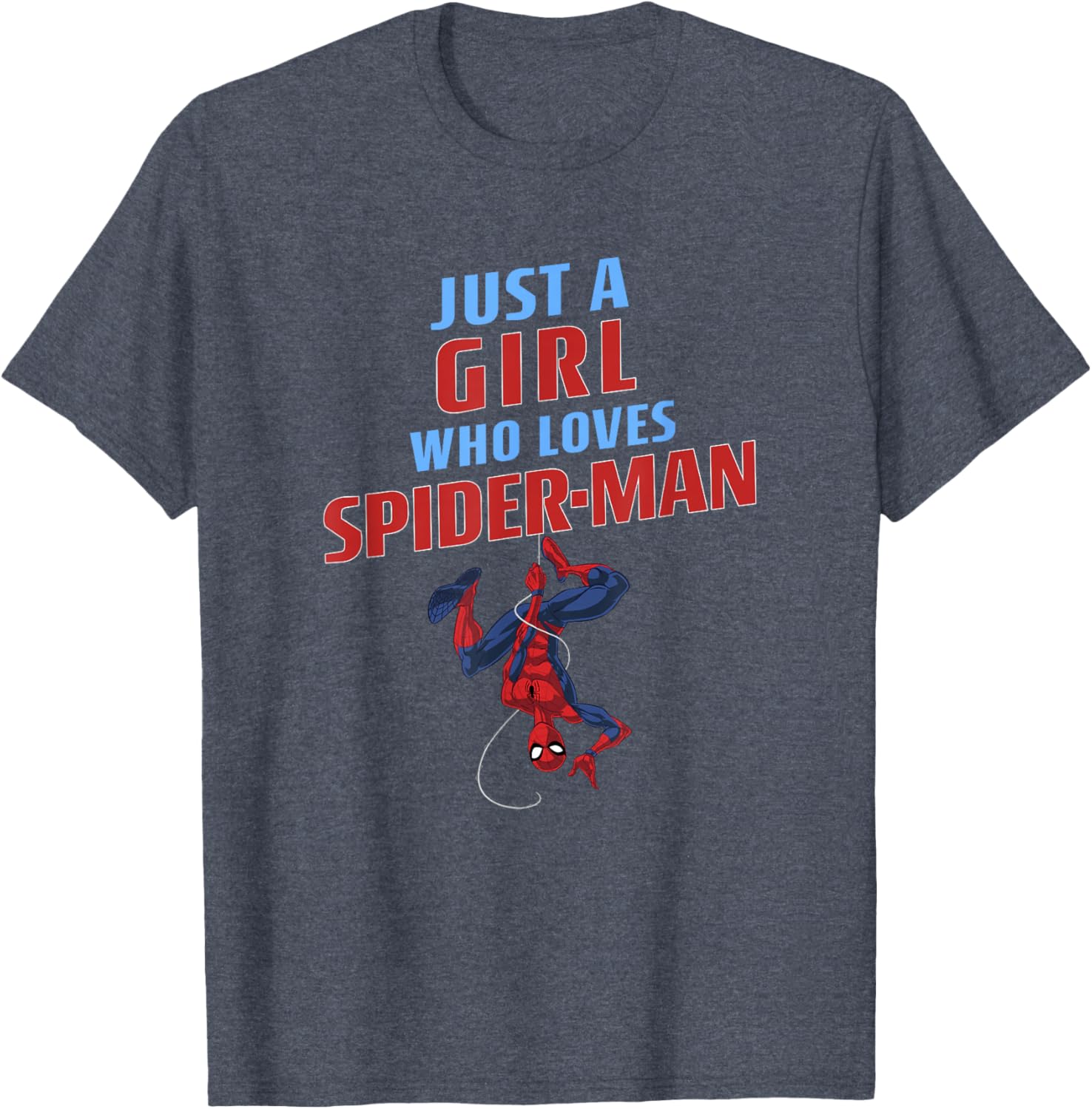Just A Girl Who Loves Spider-Man T-Shirt - Classic Marvel Apparel - 10