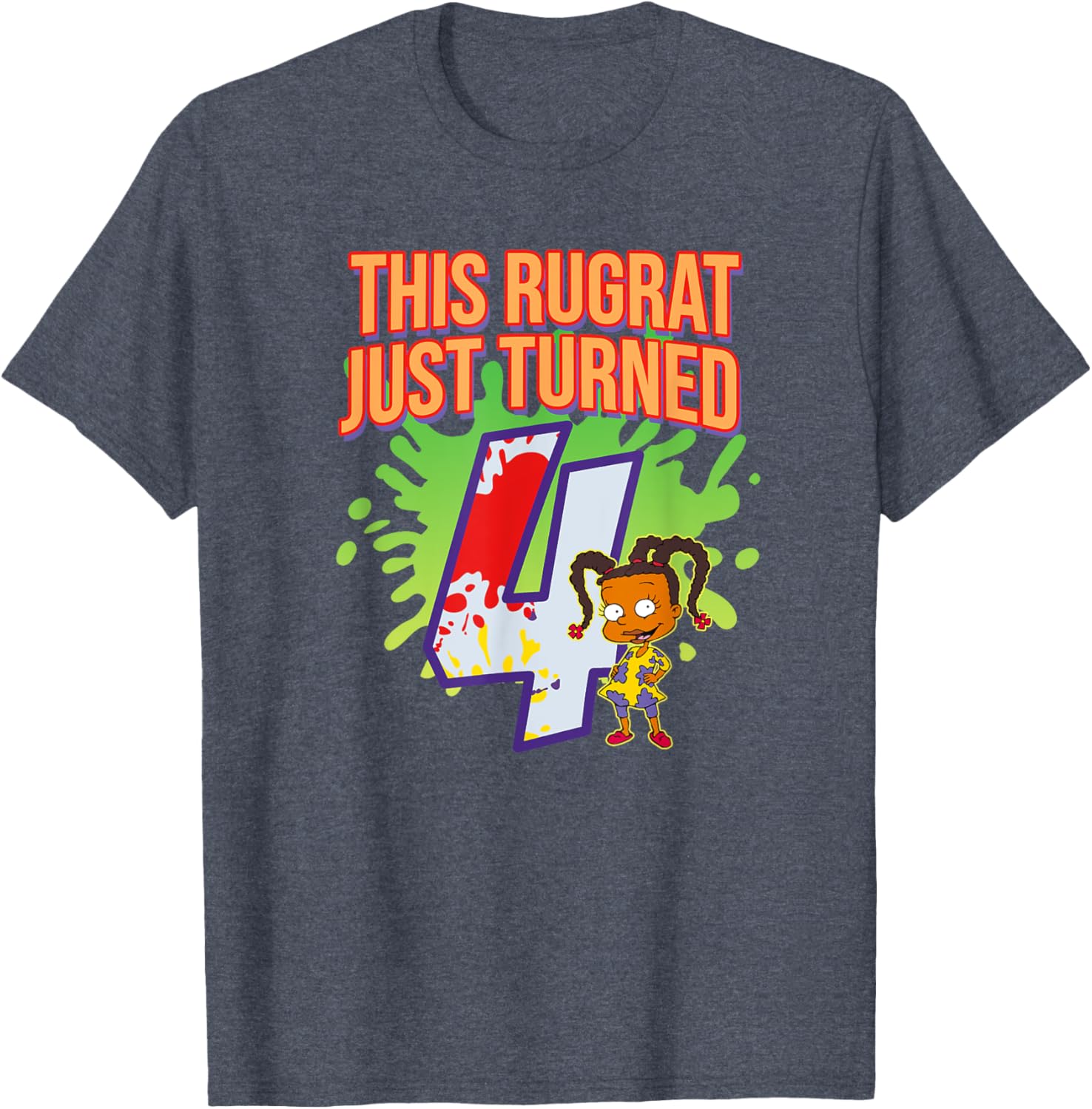 Mademark Rugrats 4th Birthday T-Shirt Fun & Stylish Party Outfit - 2