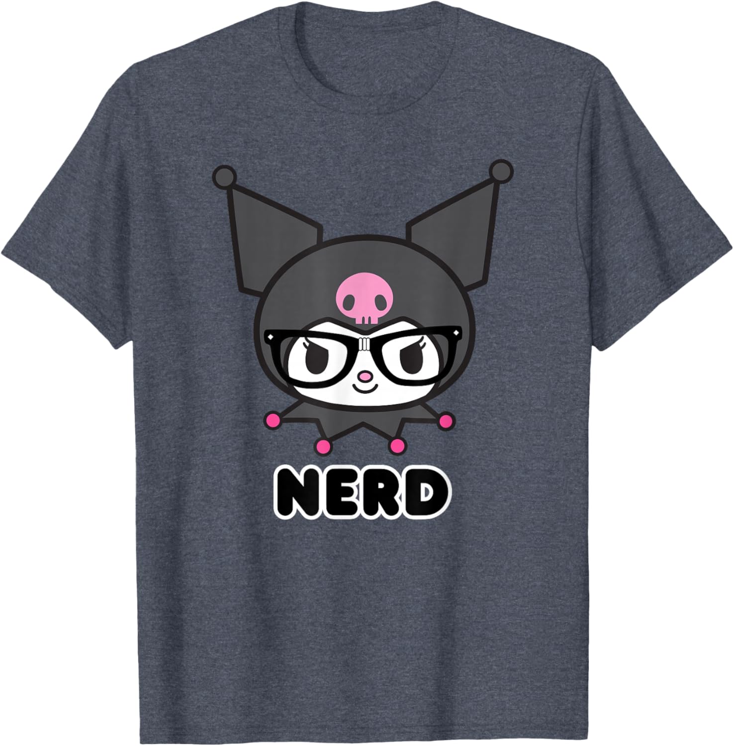Cute SANRIO Kuromi Nerd Glasses T-Shirt for Fun Fashion Lovers - 13