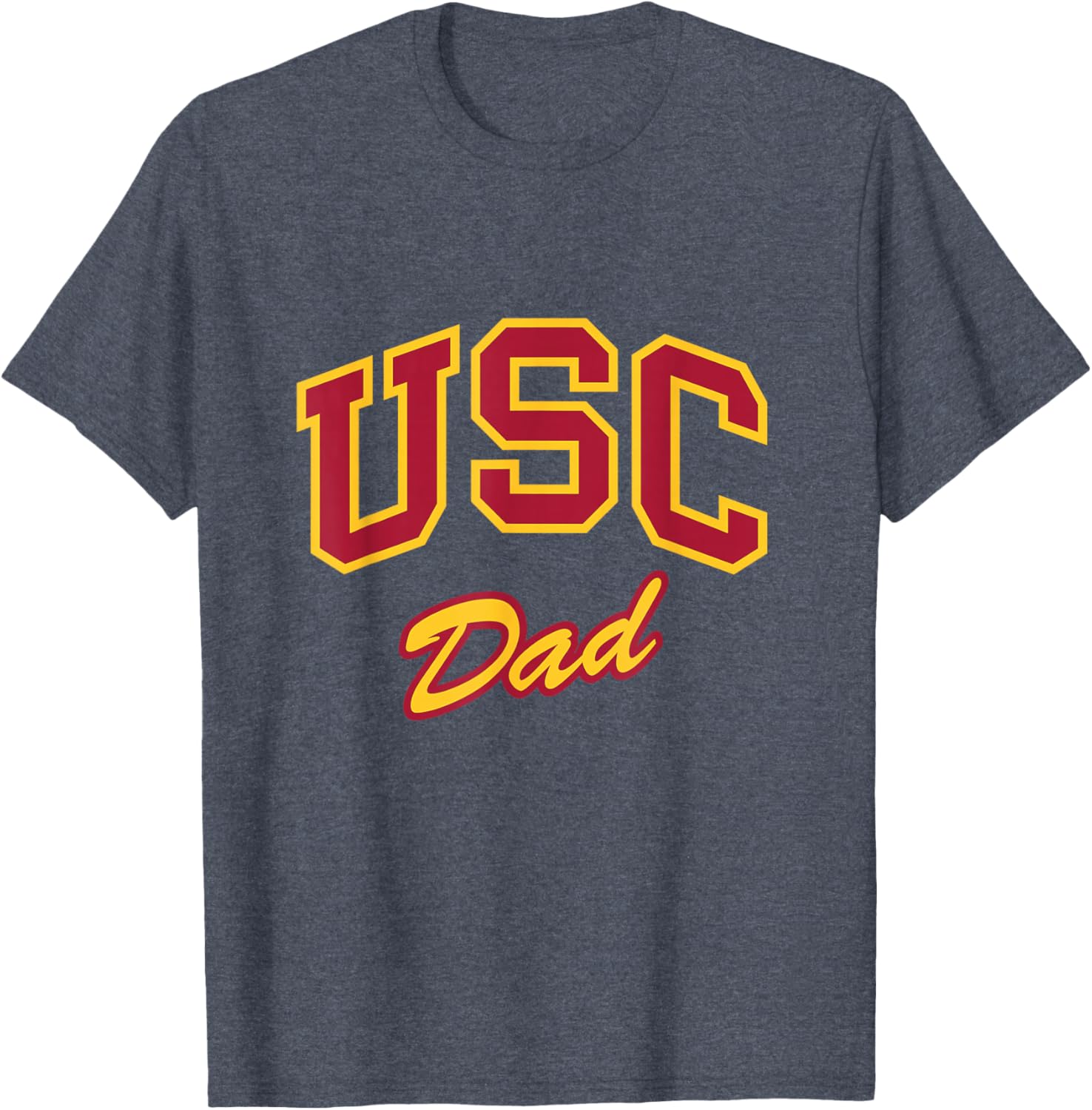 USC Dad Retro Script Style T-Shirt for Sports Fans and Outdoors Fun - 8