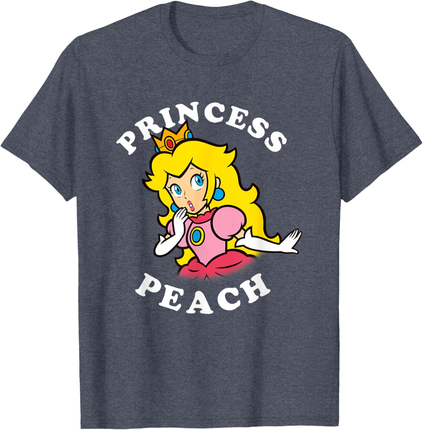 Super Mario Princess Peach Big Portrait T-Shirt for Fans and Collectors - 8