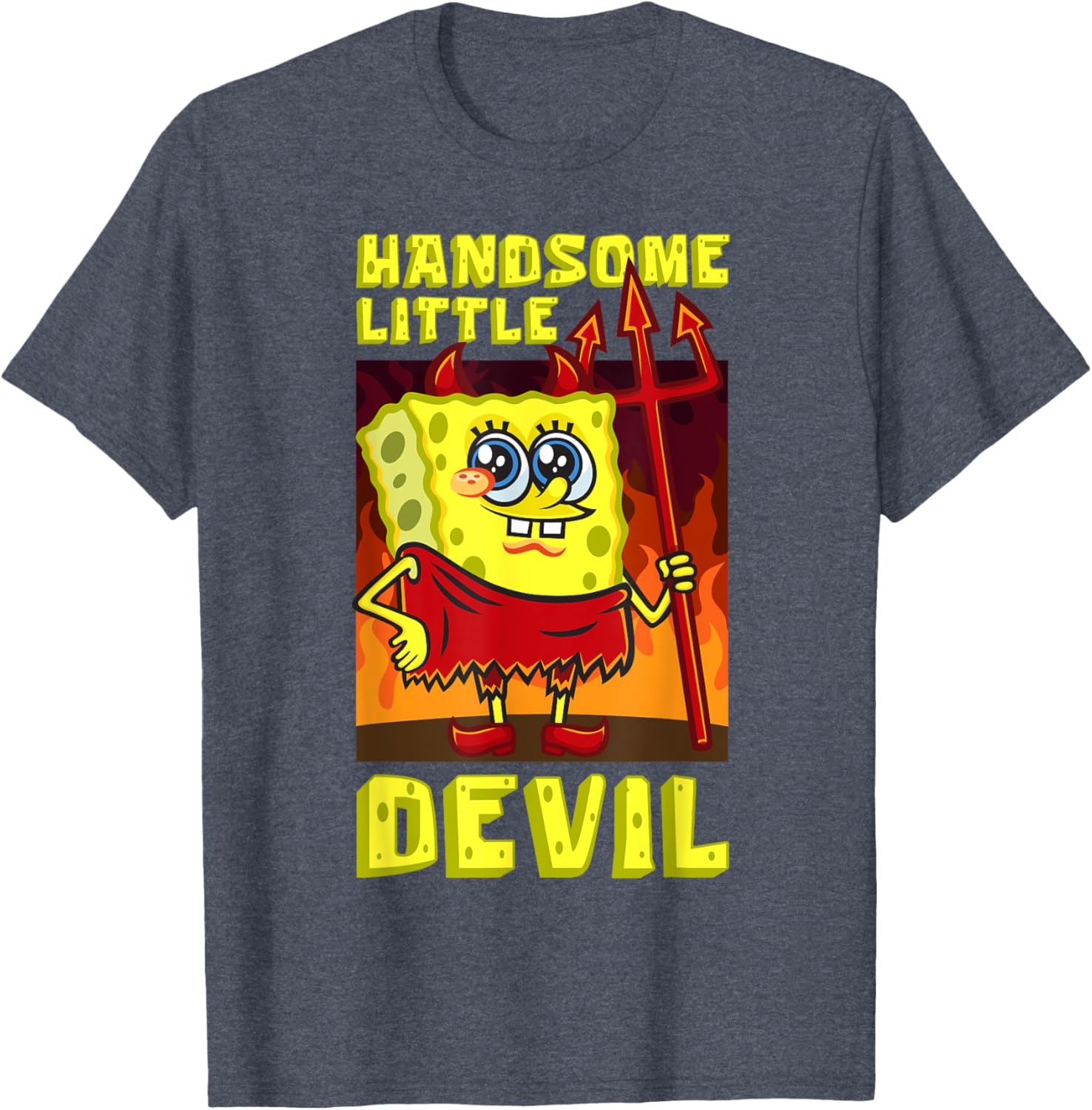 Mademark SpongeBob Handsome Little Devil Halloween Costume Kids T-Shirt - 2
