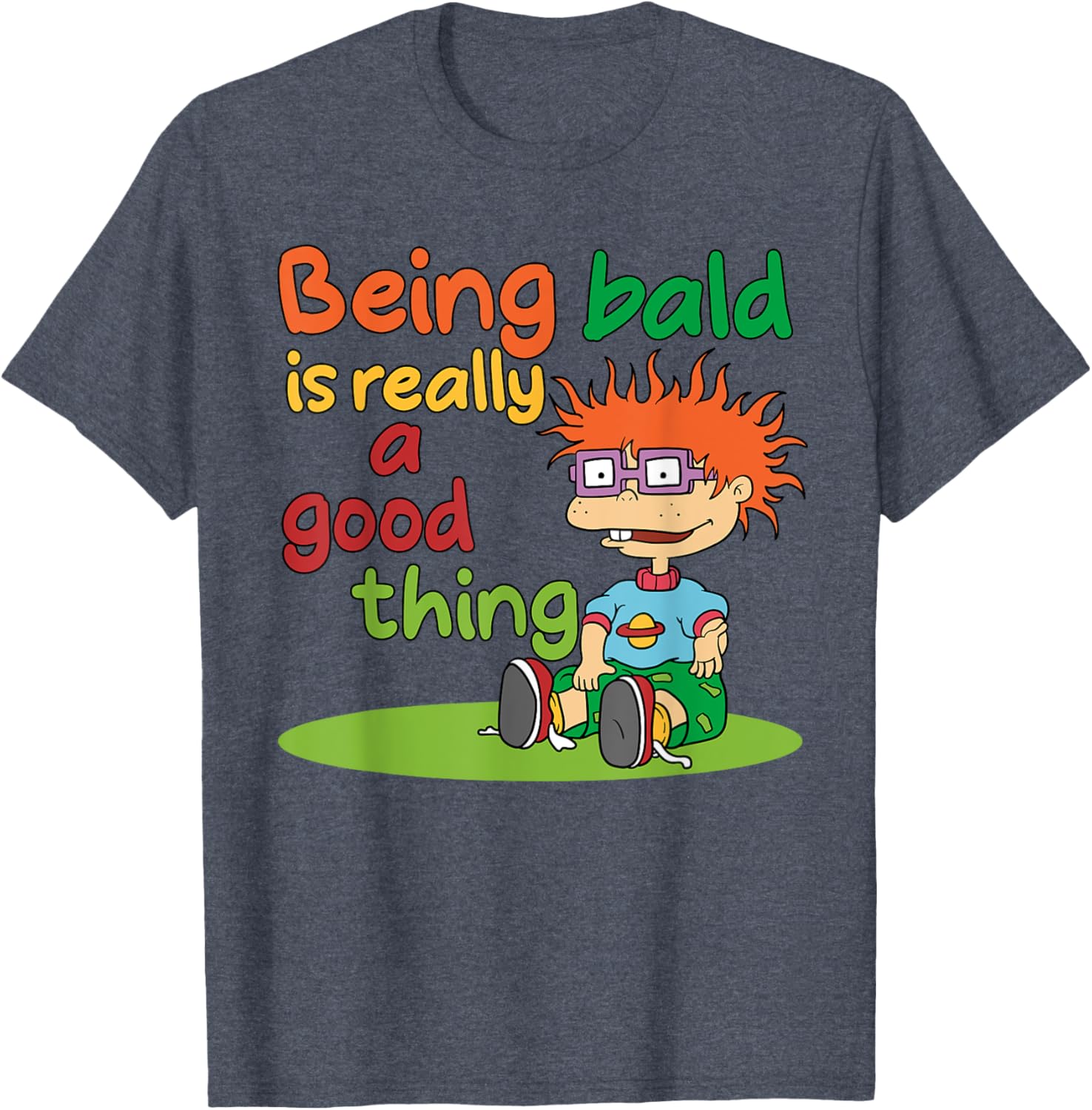 Mademark x Rugrats Chuckie Finster Bald is Beautiful T-Shirt for Kids - 5