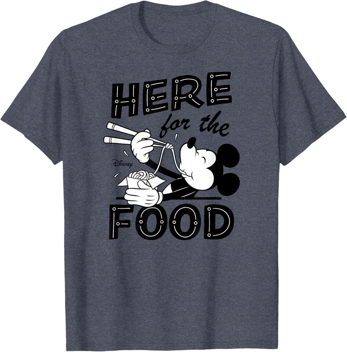 Disney Mickey Here for the Food T-Shirt Fun and Comfortable Apparel - 13