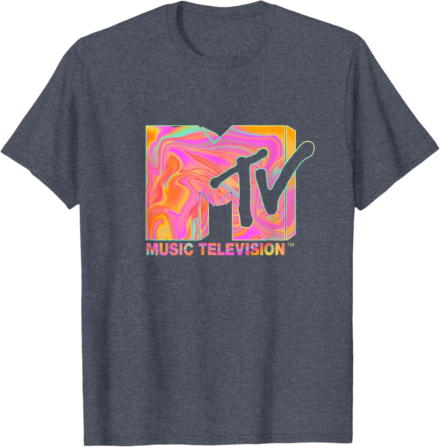 Mademark x MTV Retro Logo T-Shirt in 70s 80s Hippie Style Fashion - 2