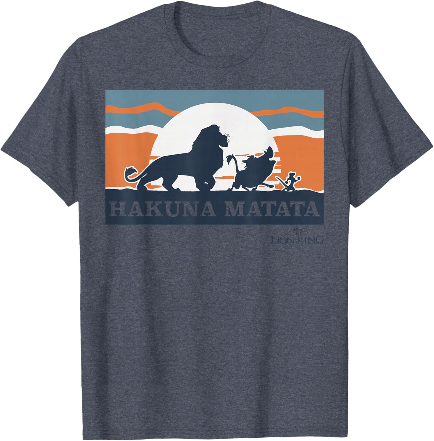 Disney Lion King Retro Hakuna Matata Trio Silhouette T-Shirt for Fans - 6
