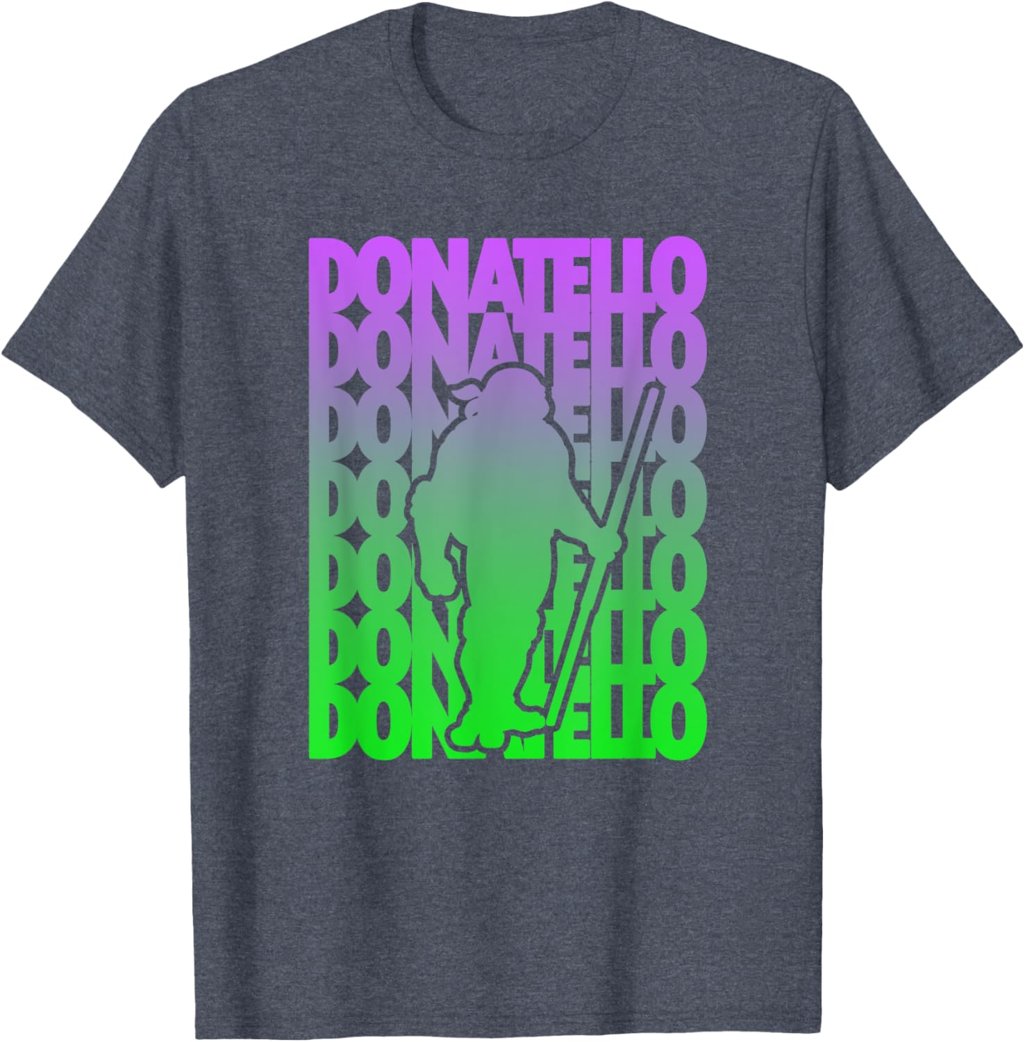 Mademark Teenage Mutant Ninja Turtles Donatello Gradient Silhouette T-Shirt - 1