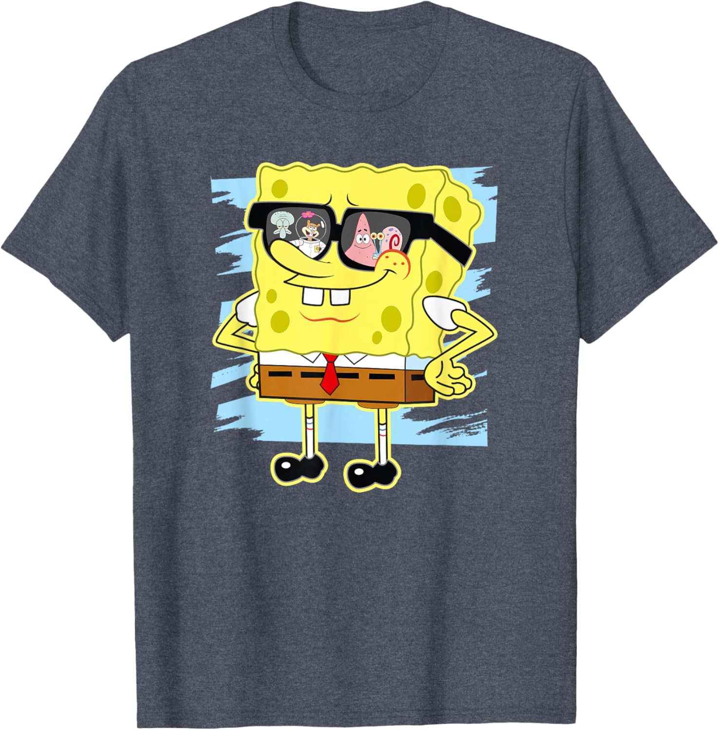 Mademark SpongeBob SquarePants Reflection in Sunglasses T-Shirt - 7