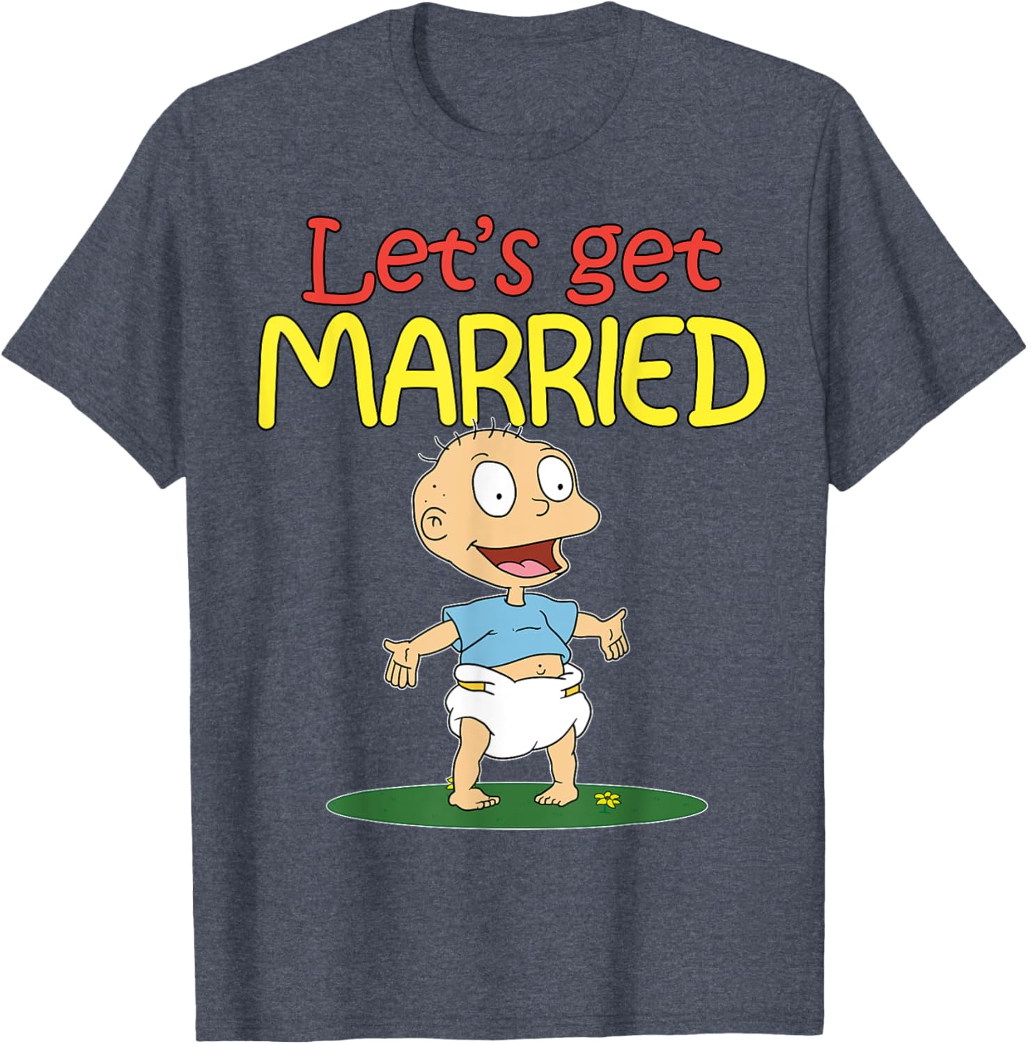 Mademark x Rugrats Tommy Pickles Let's Get Married T-Shirt for Fans - 1
