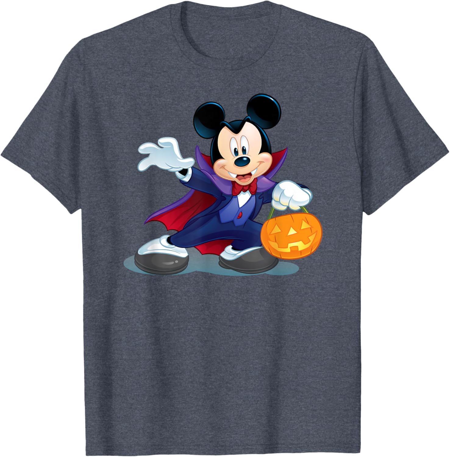 Disney Halloween Mickey Mouse Vampire T-Shirt for Fun Holiday Style - 7