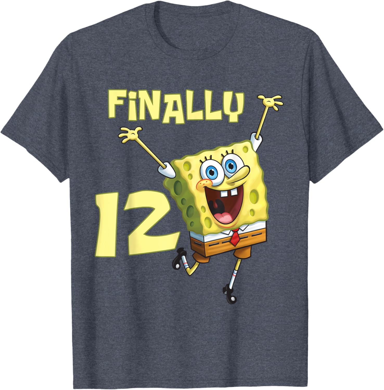 Mademark SpongeBob SquarePants 12th Birthday T-Shirt for Kids - 14