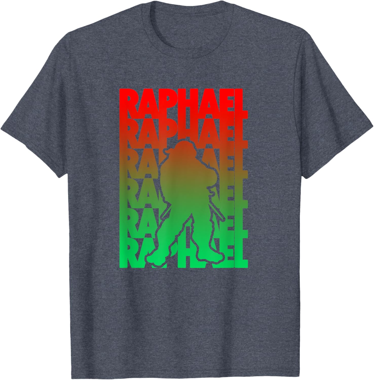 Mademark Raphael T-Shirt - Stylish Gradient Silhouette for TMNT Fans - 1