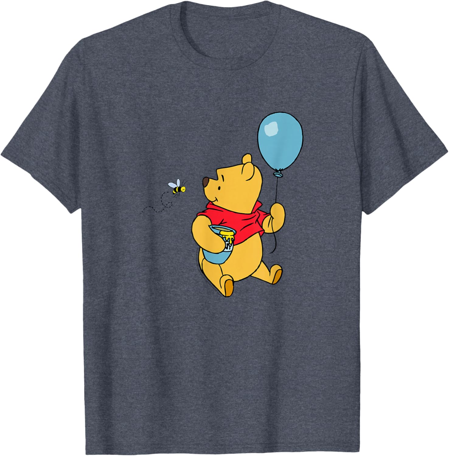 Adorable Disney Winnie the Pooh T-Shirt with Balloon and Honey Design - 7