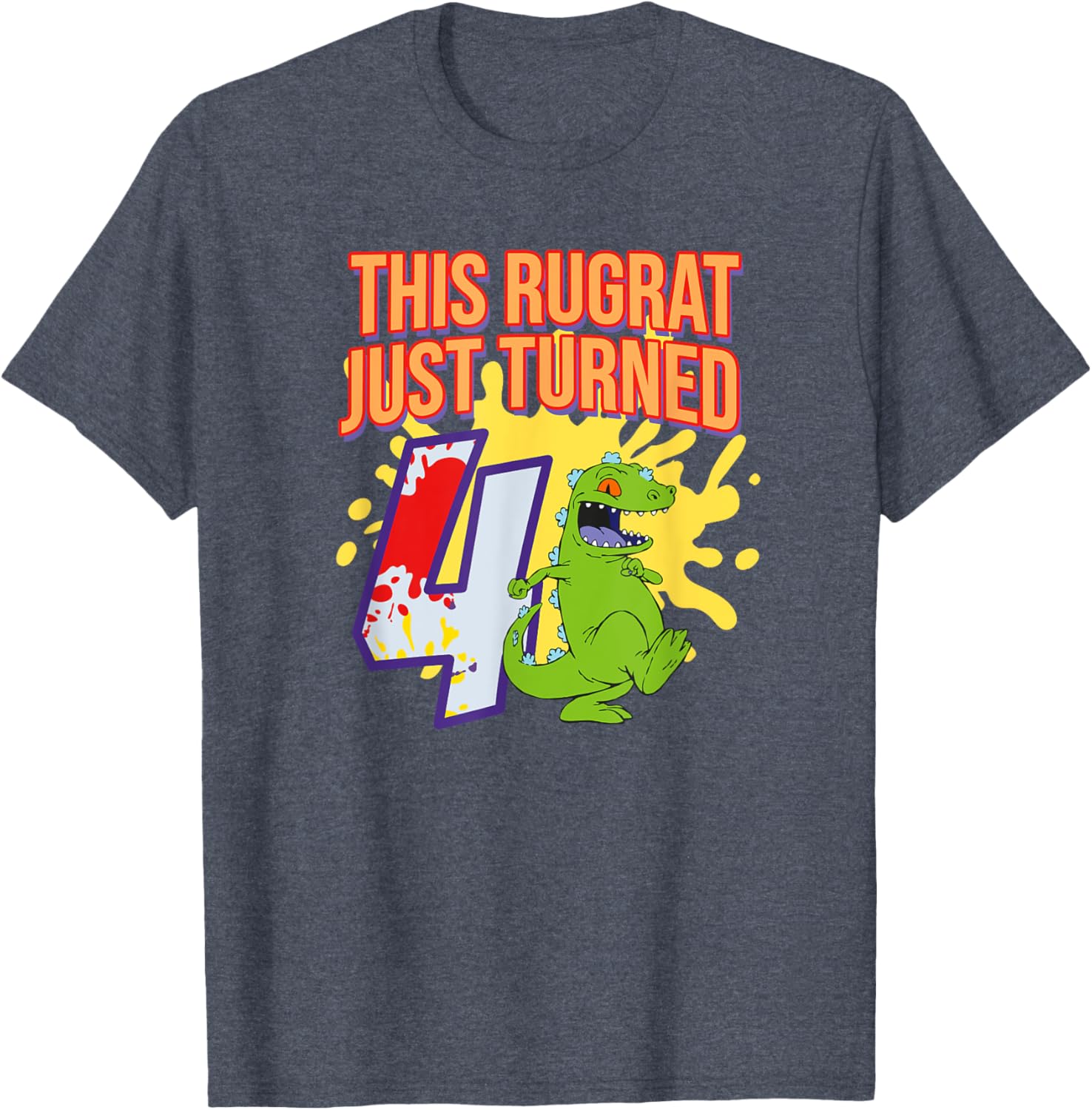 Mademark Rugrats 4th Birthday Party T-Shirt for Kids Fun Celebration - 2