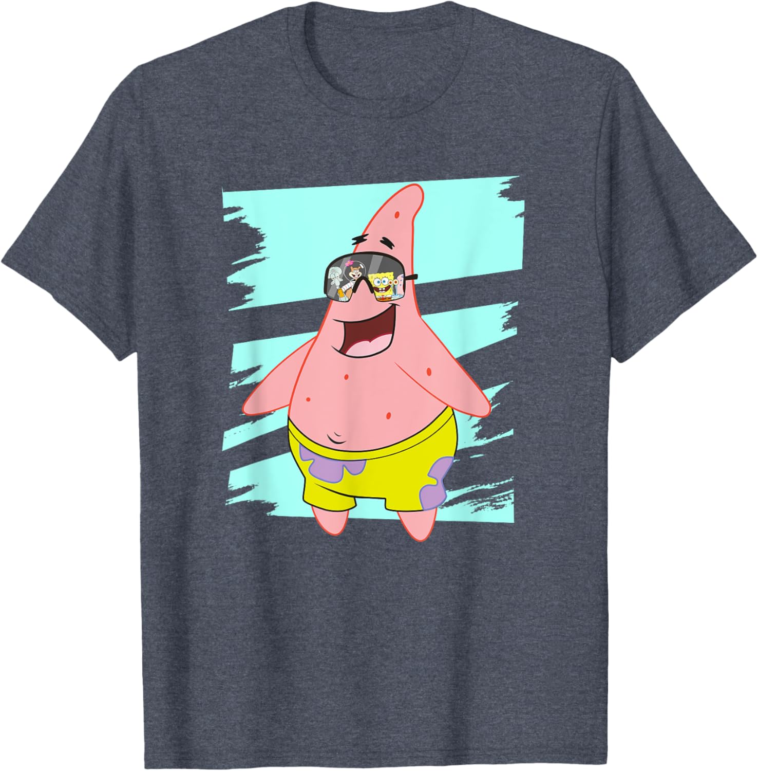 Mademark Patrick Star Sunglasses T-Shirt Fun SpongeBob SquarePants Apparel - 5