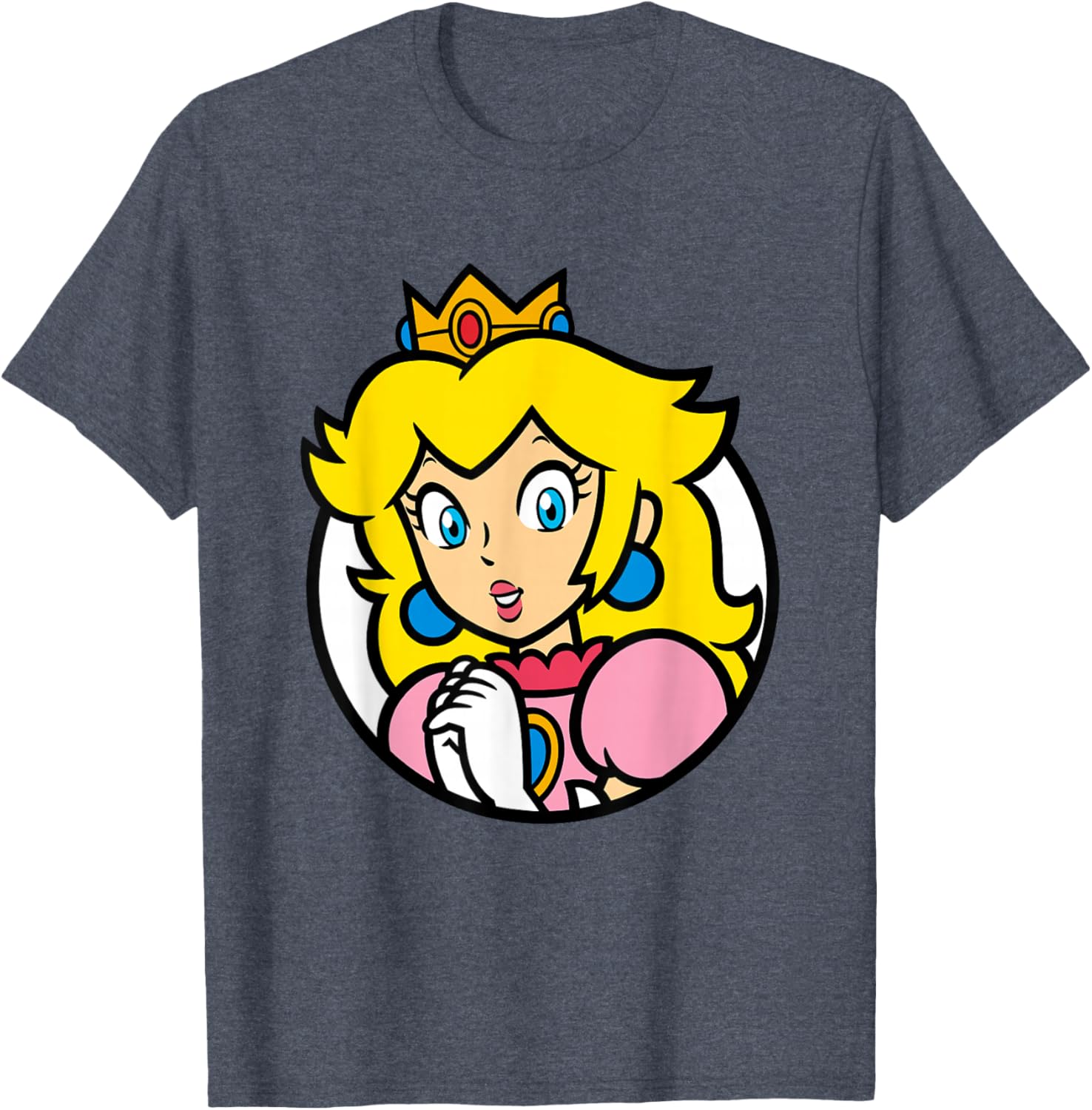 Super Mario Bros Princess Peach Portrait T-Shirt for Fans and Gamers - 22