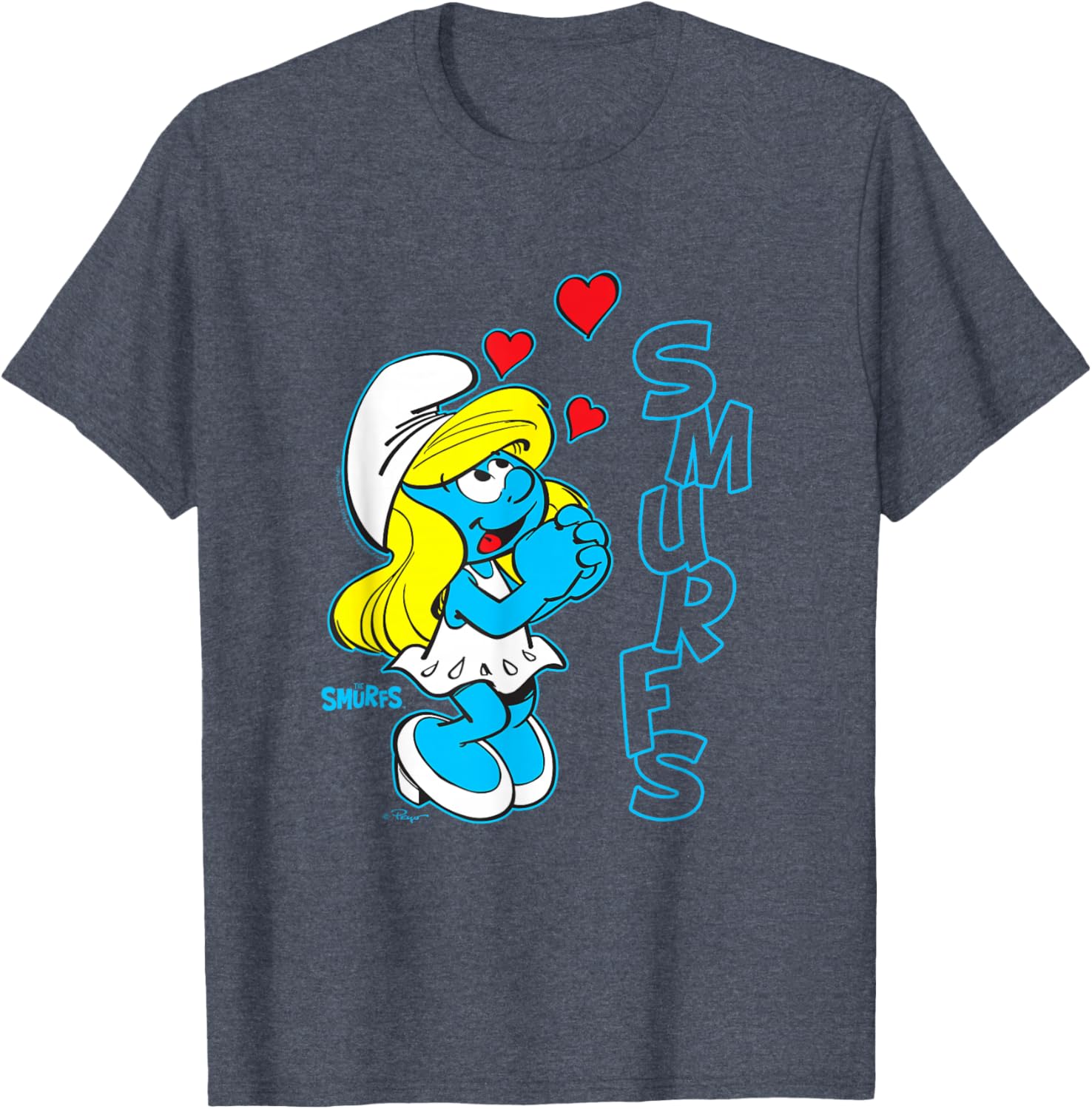 Cute Smurfs Smurfette T-Shirt for Fans of The Smurfs Cartoon Style - 2