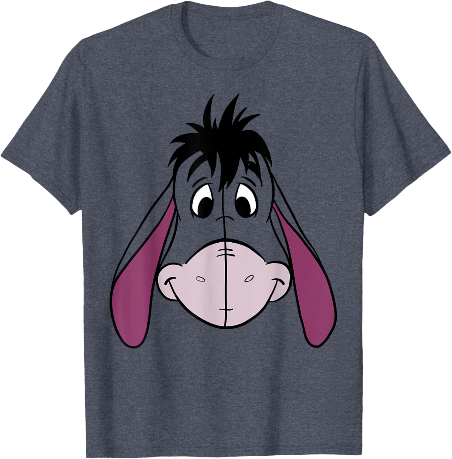 Disney Winnie The Pooh Eeyore Large Face T-Shirt for Adults and Kids - 1