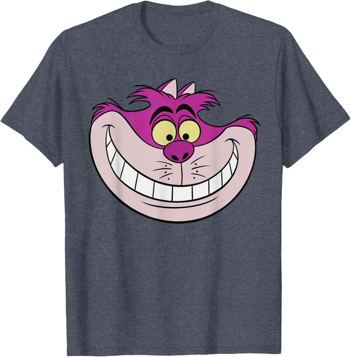Charming Cheshire Cat Grin T-Shirt from Disney's Alice in Wonderland - 5