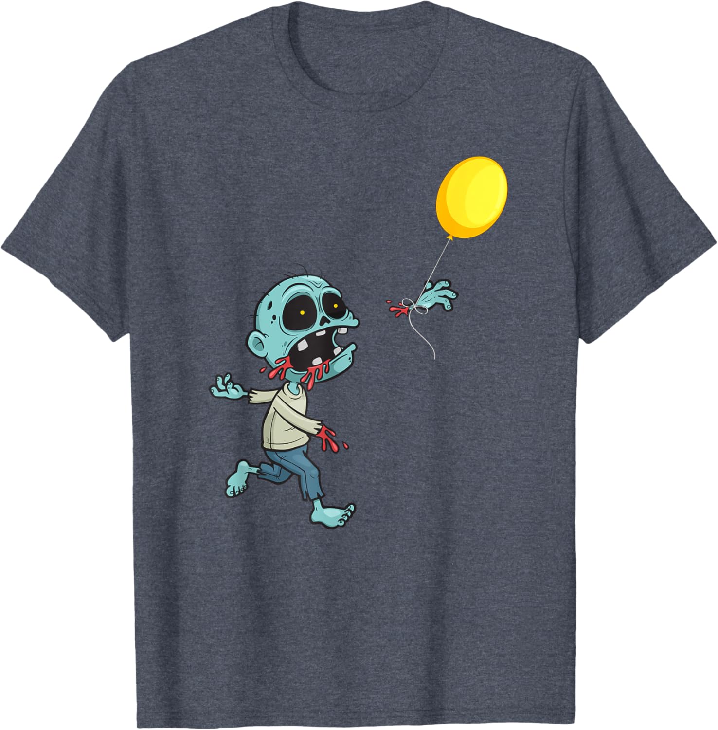 Cute Zombie Birthday Balloon T-Shirt for Kids and Boys Fun Apparel - 14